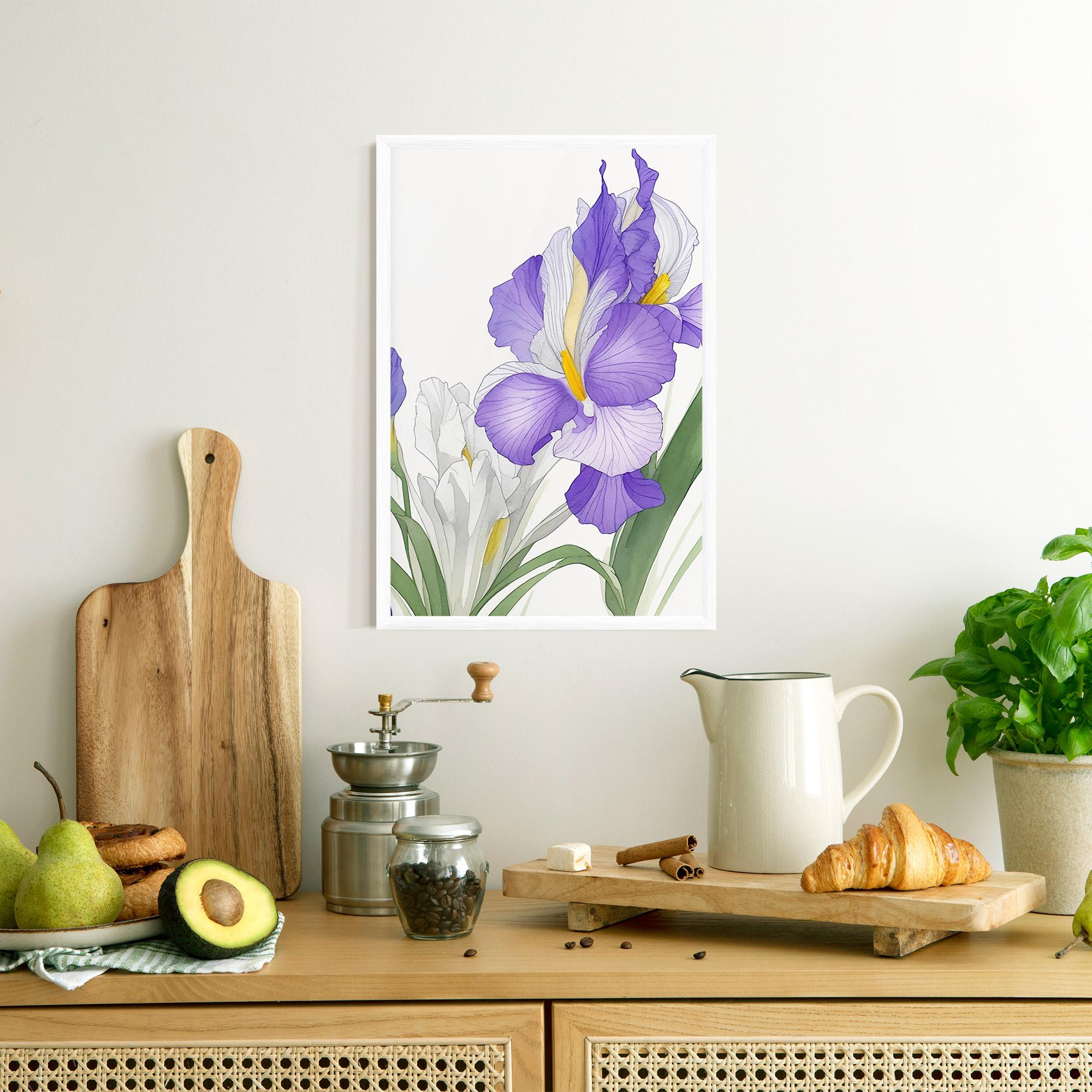 Poster Înrămat Irirs Hand Drawn mockup 8