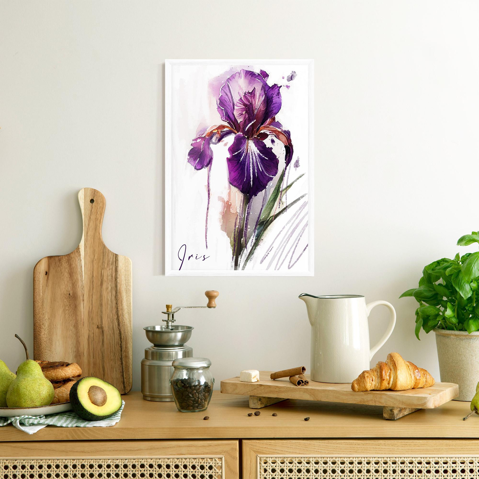 Poster Înrămat Iris Drop mockup 8