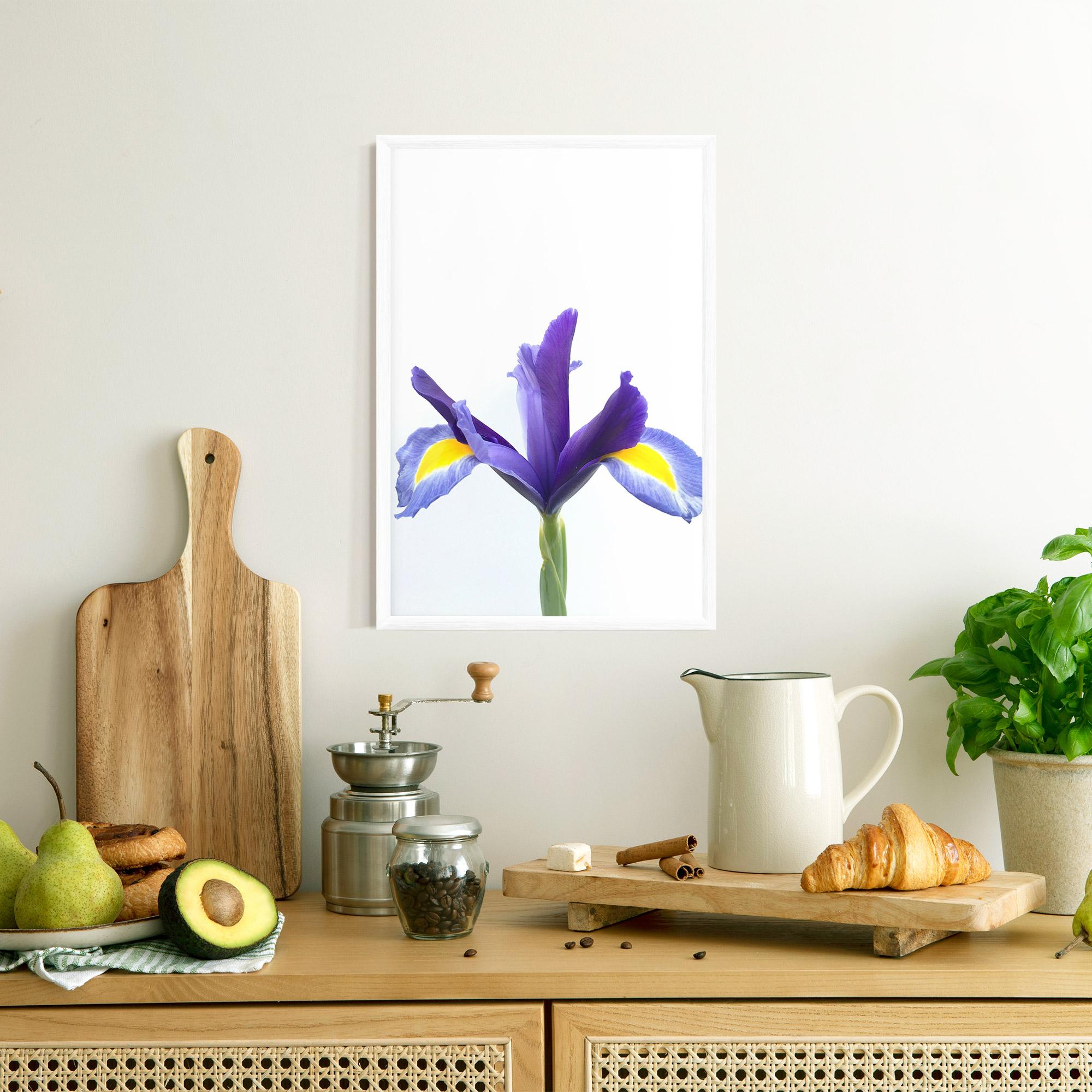 Poster Înrămat Yellow Color Iris mockup 8