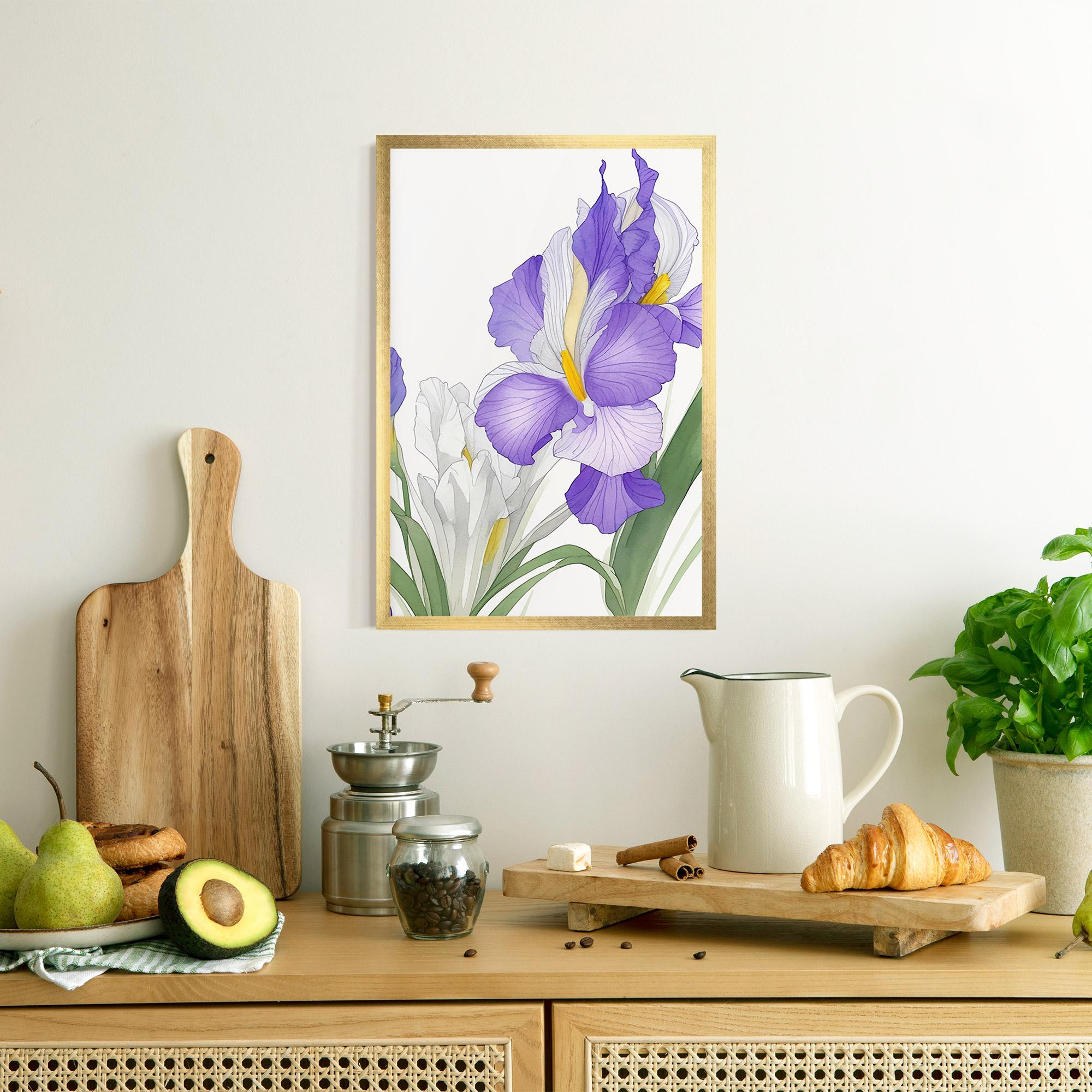 Poster Înrămat Irirs Hand Drawn mockup 8