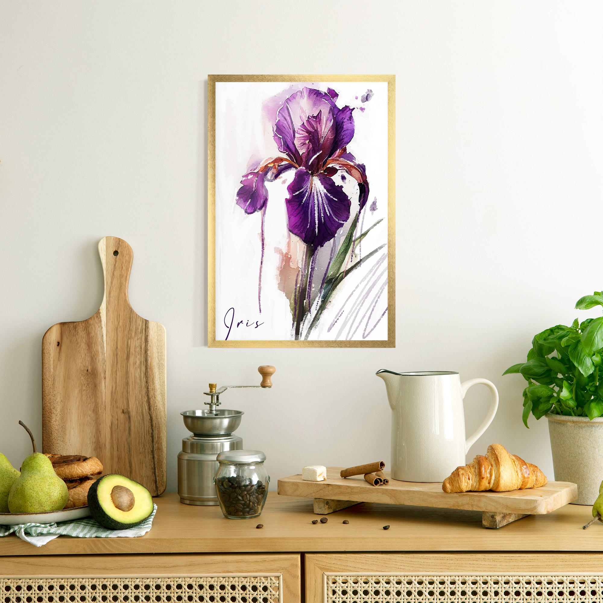 Poster Înrămat Iris Drop mockup 8
