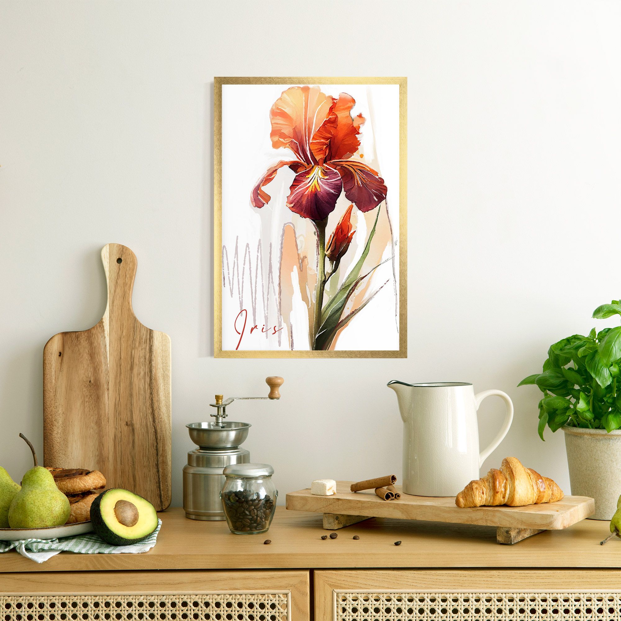 Orange Iris mockup 8