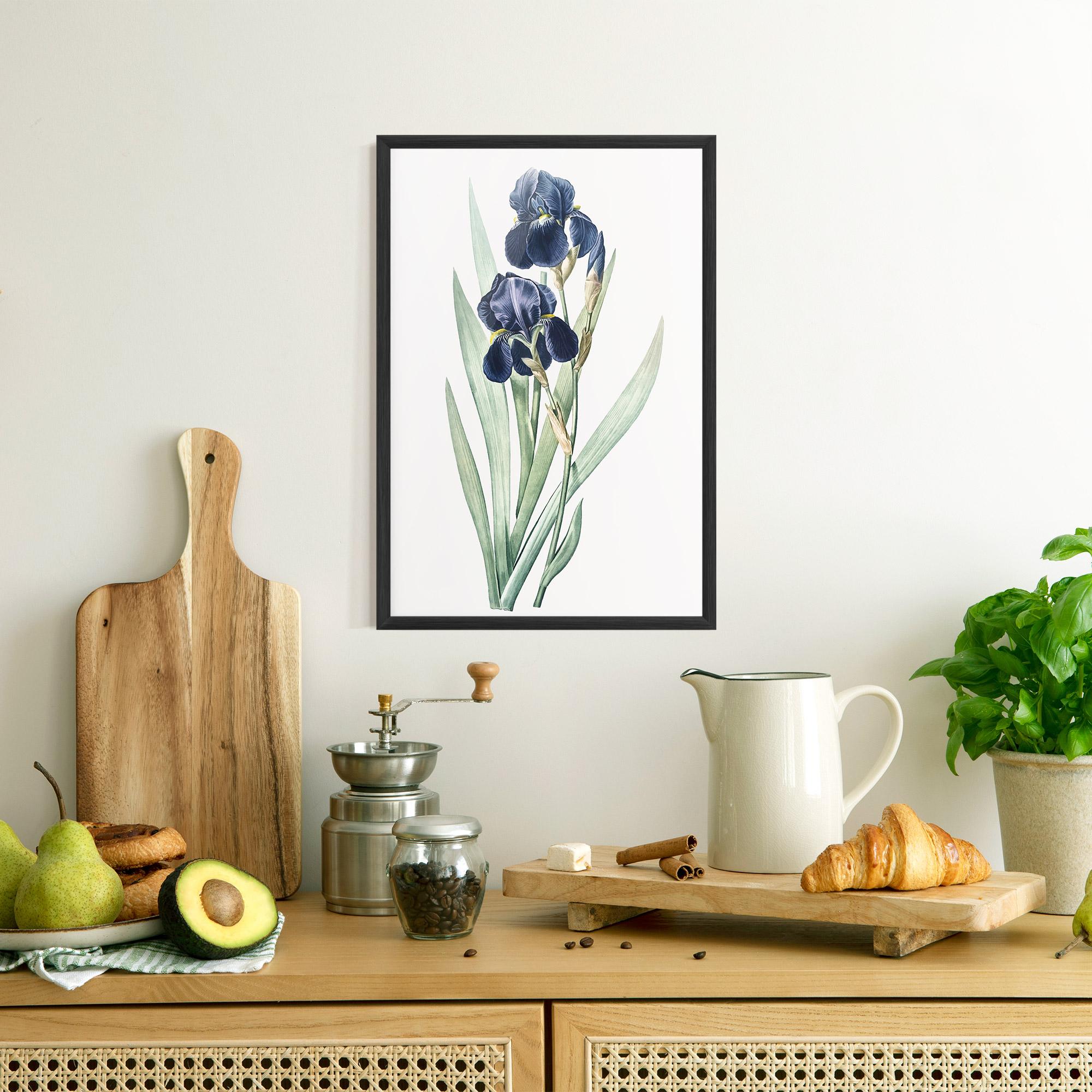 Poster Înrămat Dark Blue Iris mockup 8
