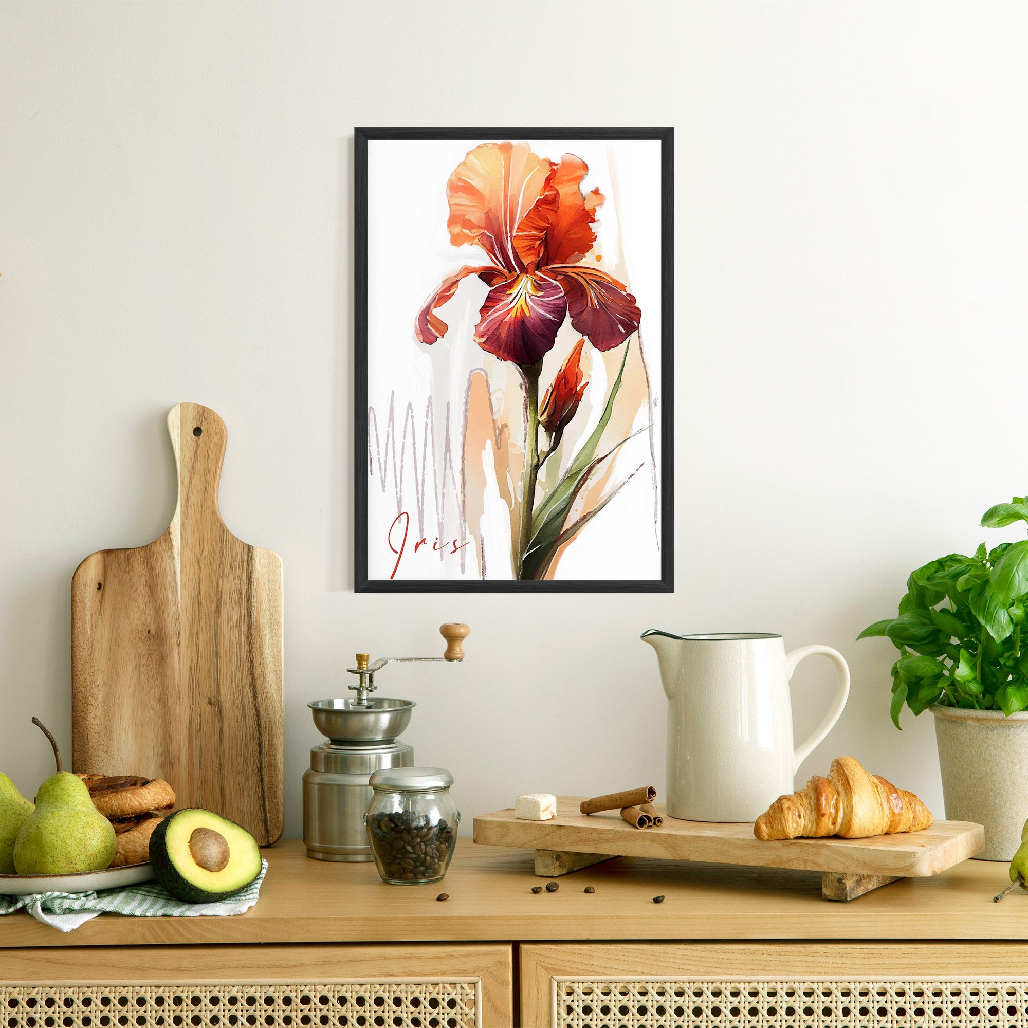 Orange Iris mockup 8
