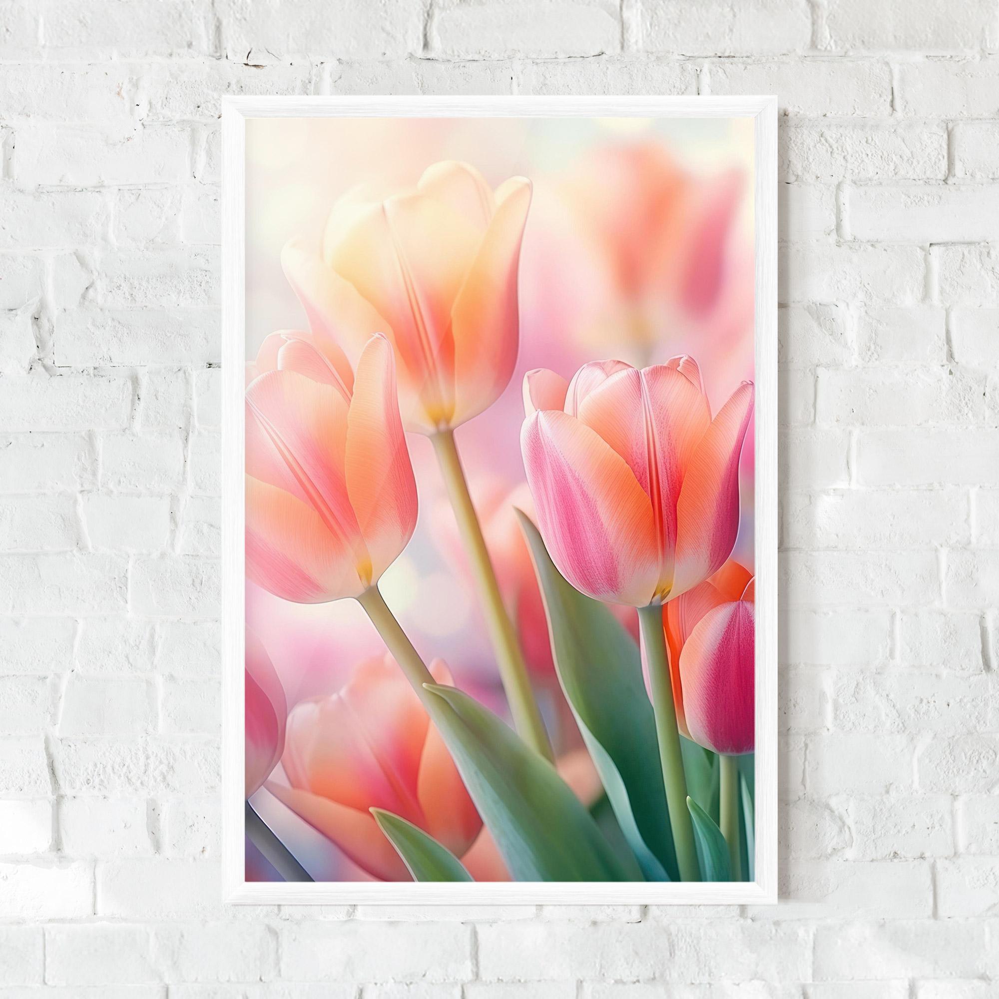 Poster Înrămat Dreamy Tulips mockup 0
