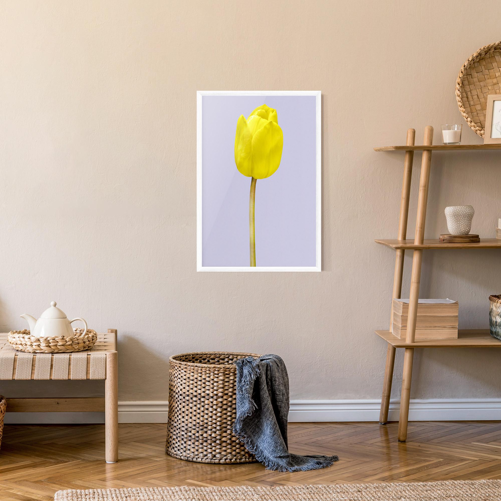 Poster Înrămat One Yellow Tulip mockup 9