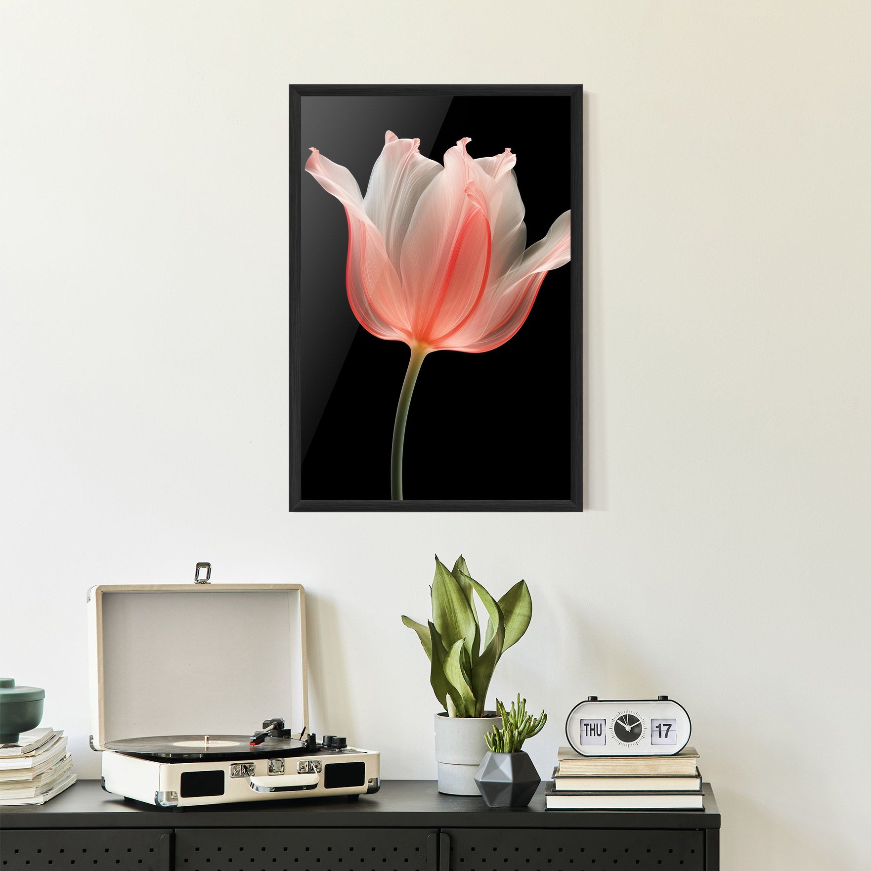 Pastel Pink Tulip mockup 2