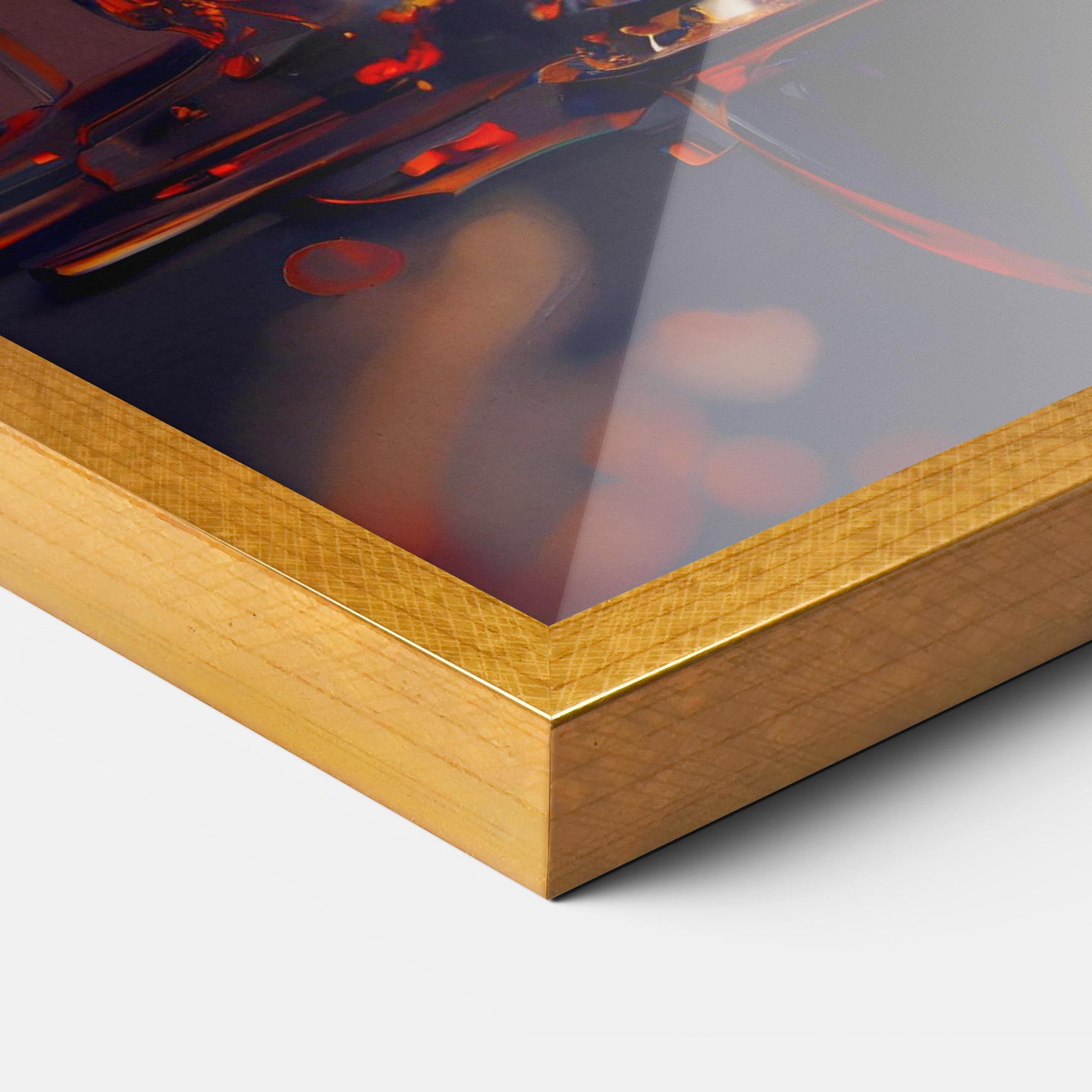 Poster Înrămat Black Tulip In Vase mockup 3