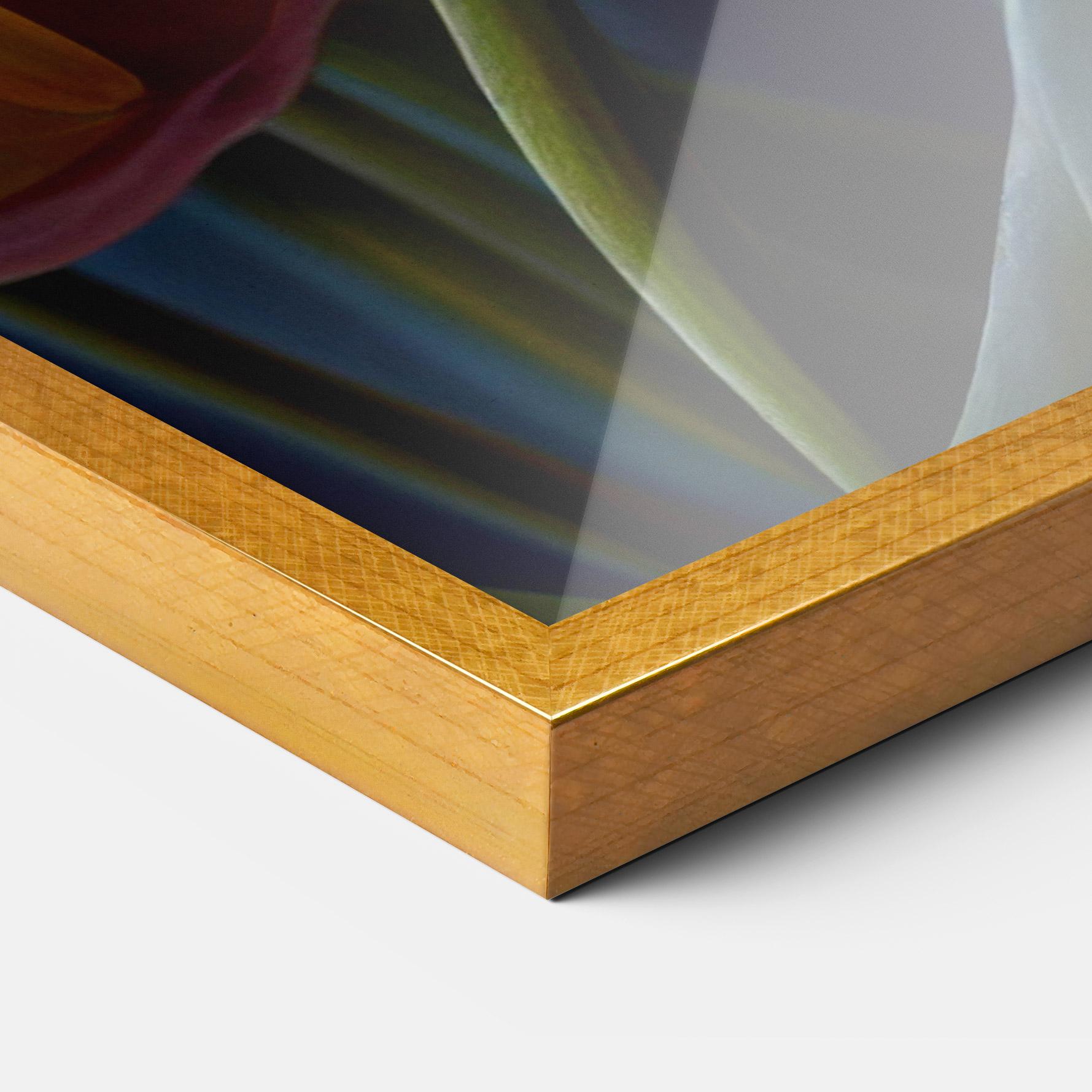 Poster Înrămat Pretty Yellow Tulips mockup 3