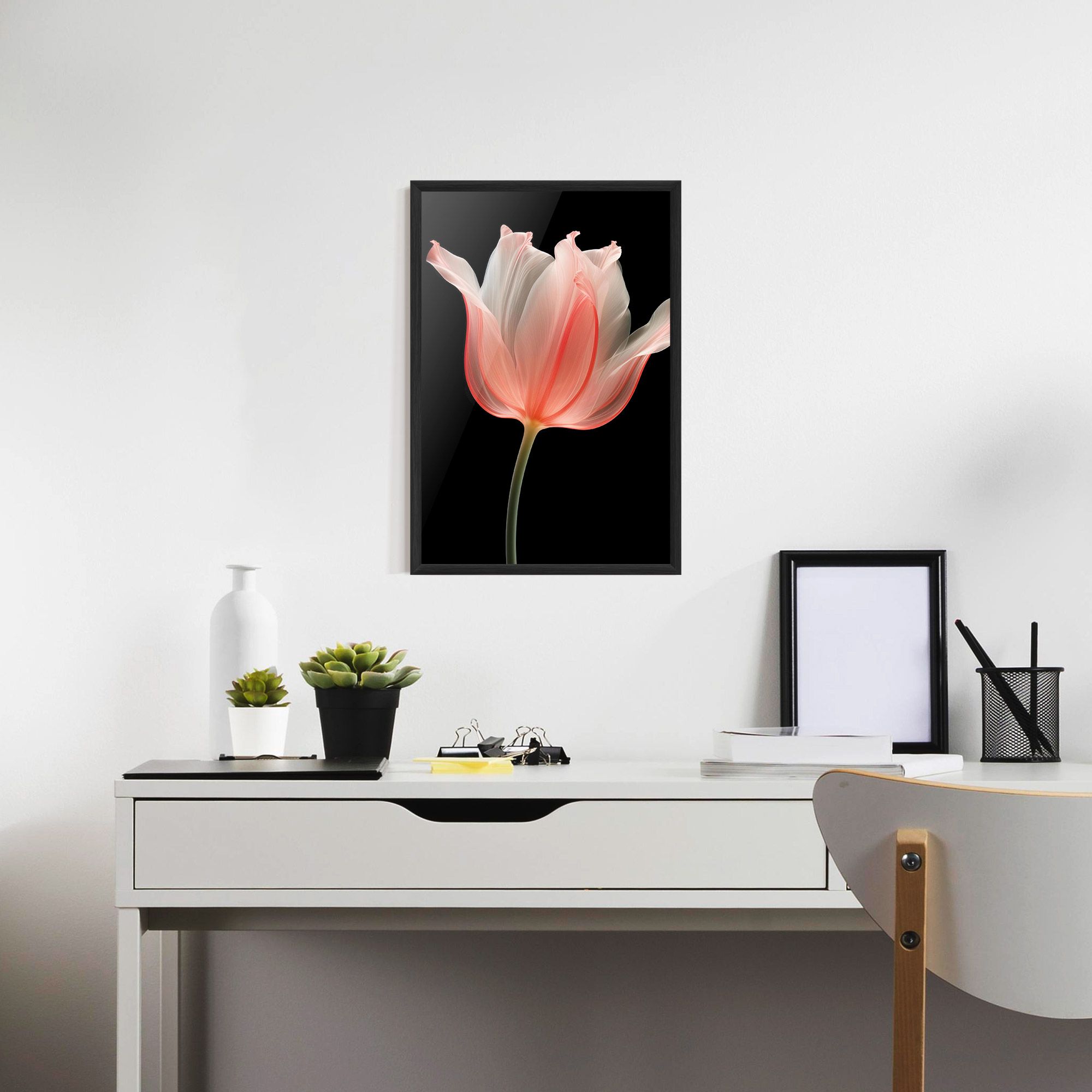 Pastel Pink Tulip mockup 7