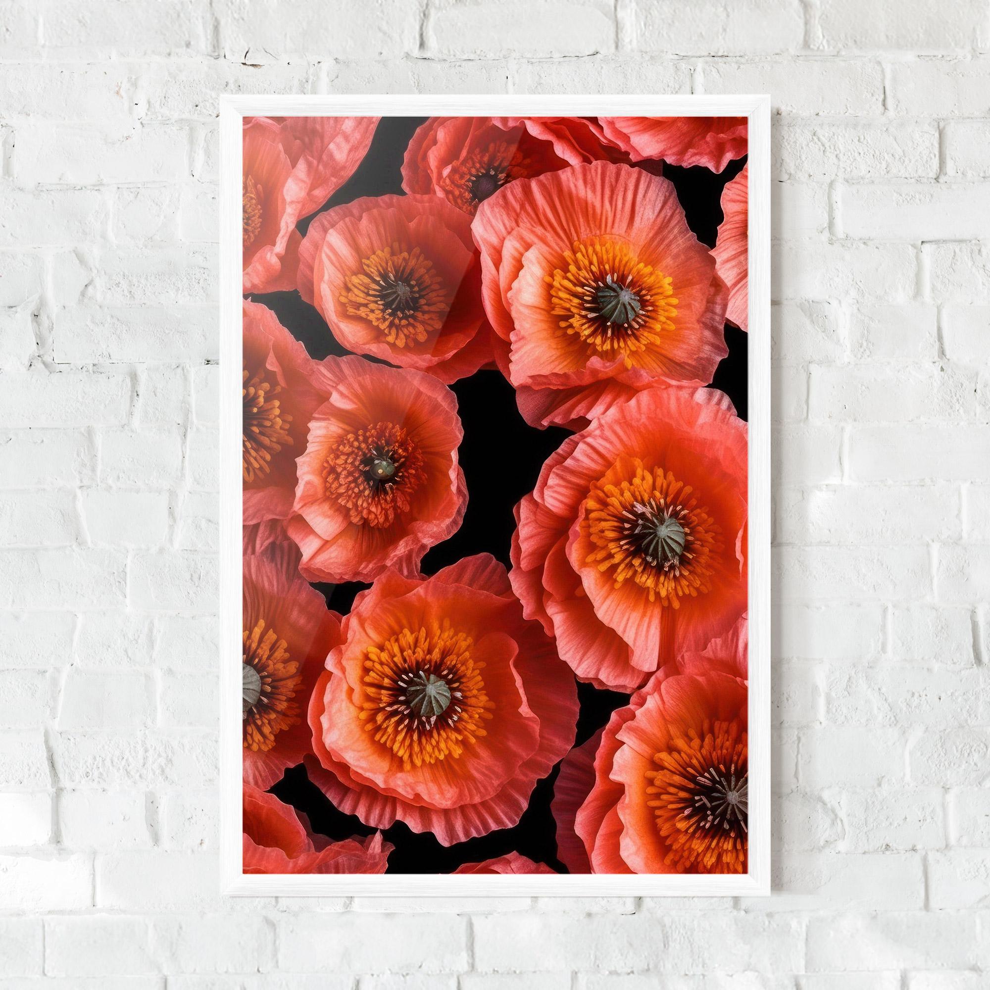 Poster Înrămat Light Red Poppies mockup 0