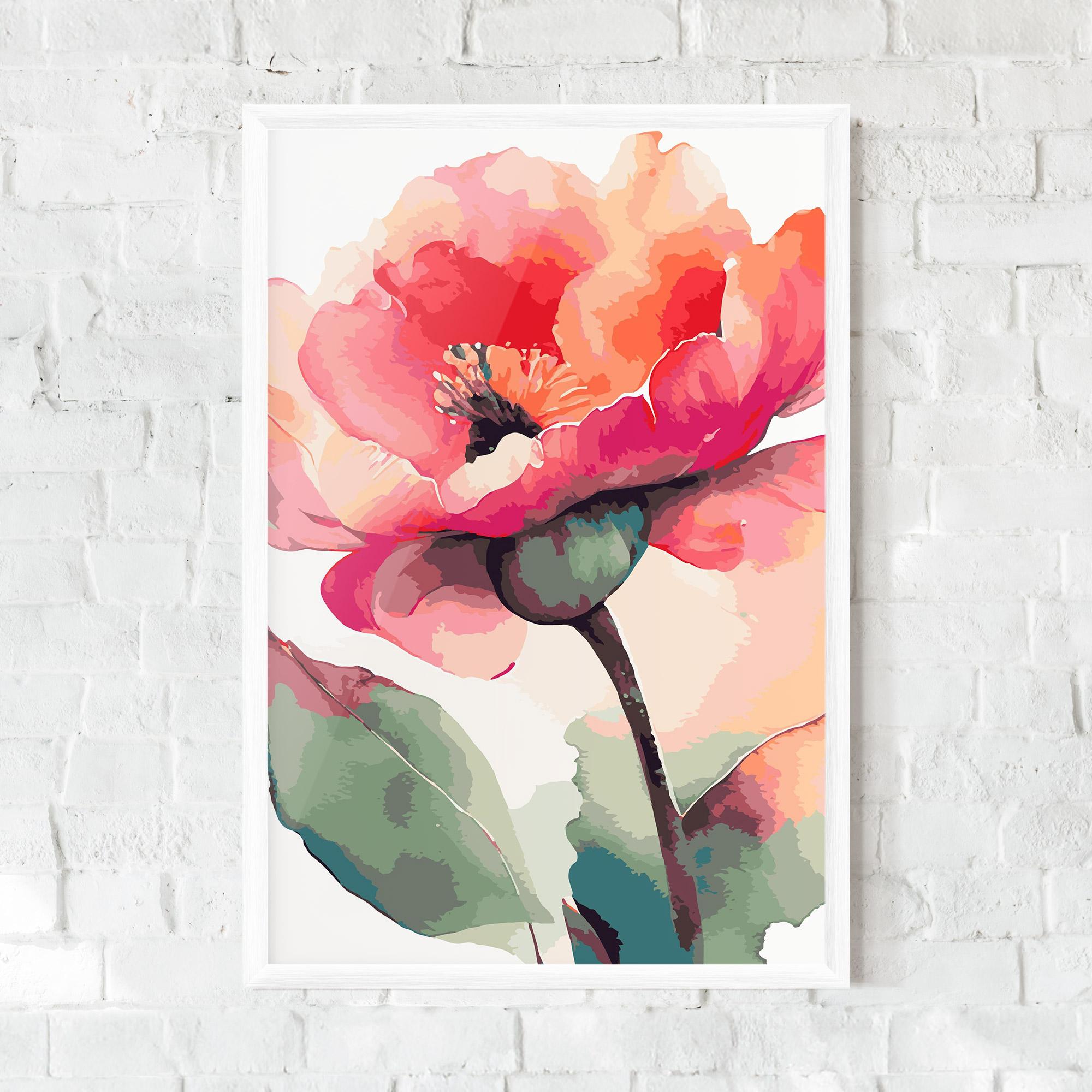 Poster Înrămat Pastel Poppy mockup 0