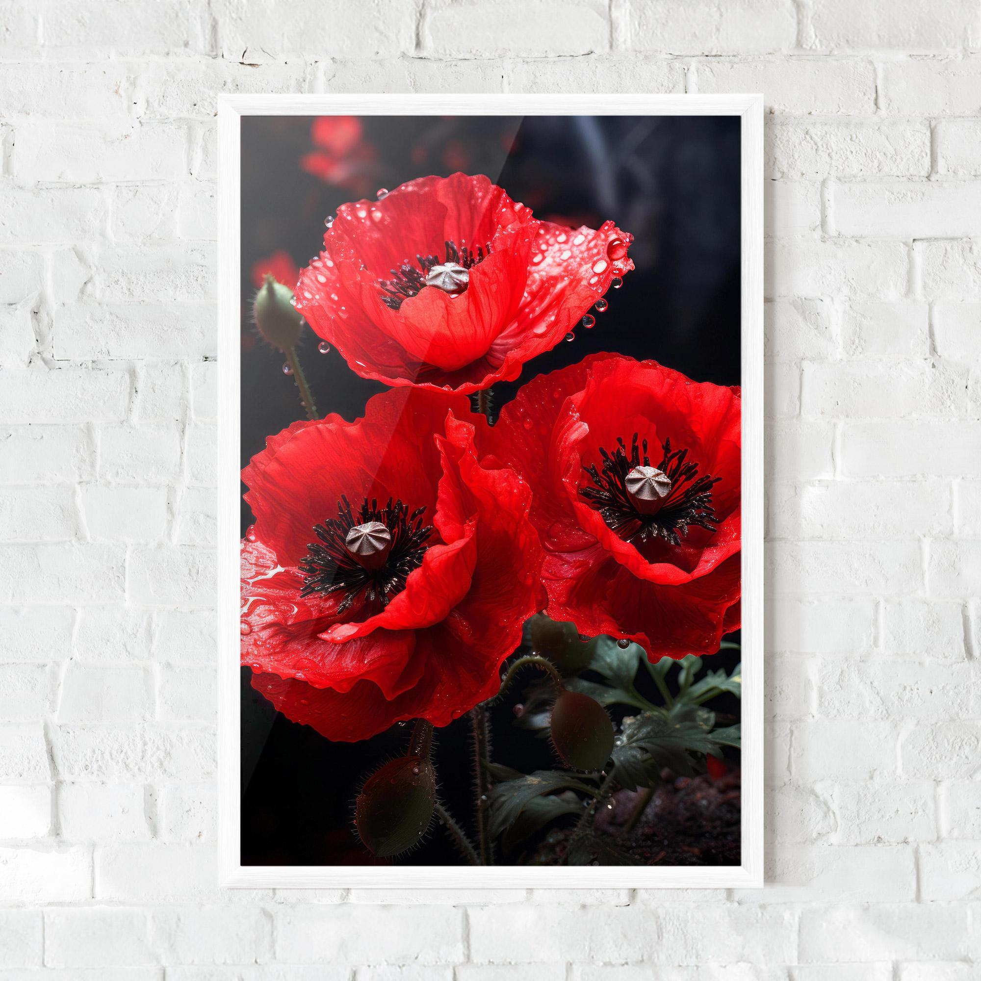 Poster Înrămat Red Poppy mockup 0