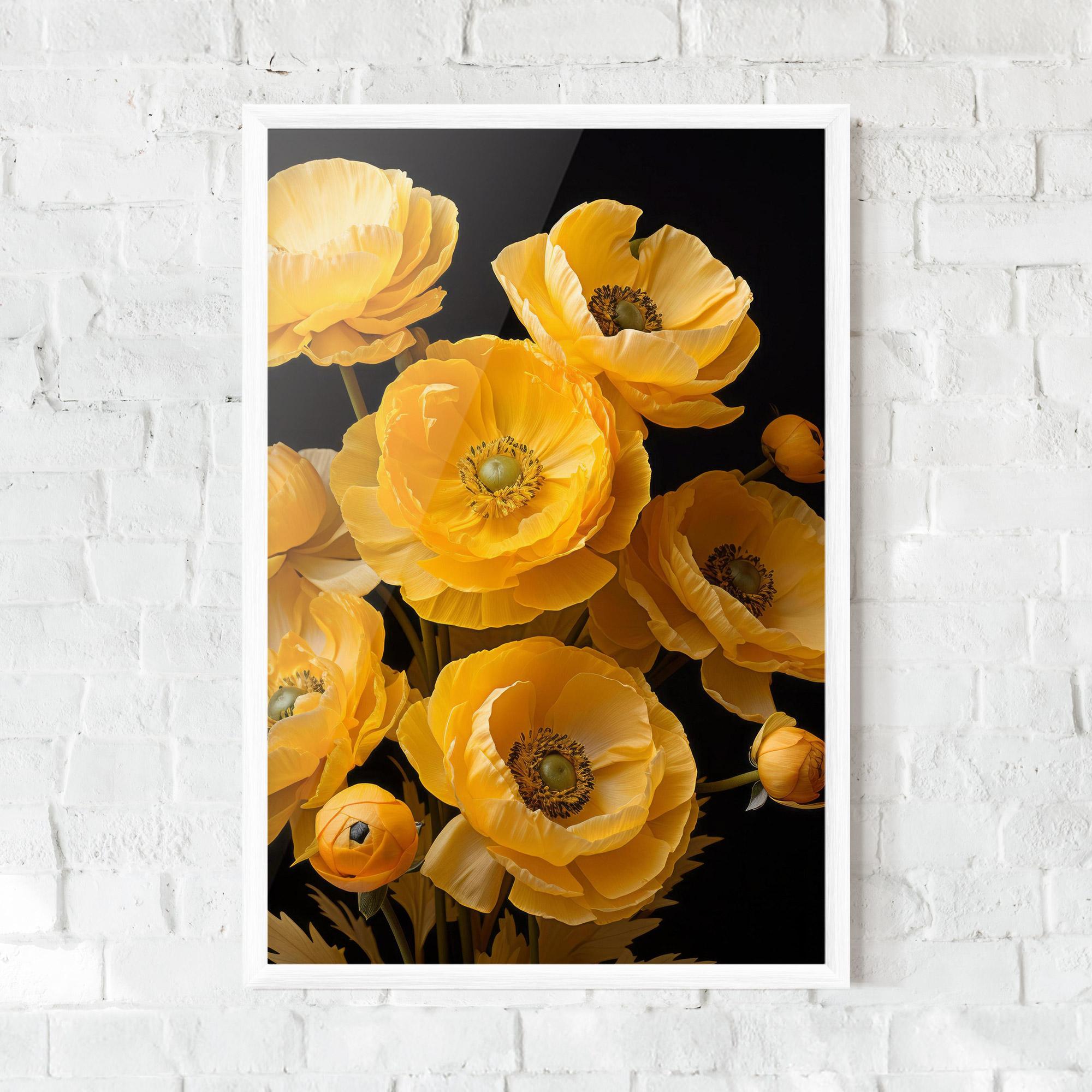 Poster Înrămat Yellow Poppy mockup 0