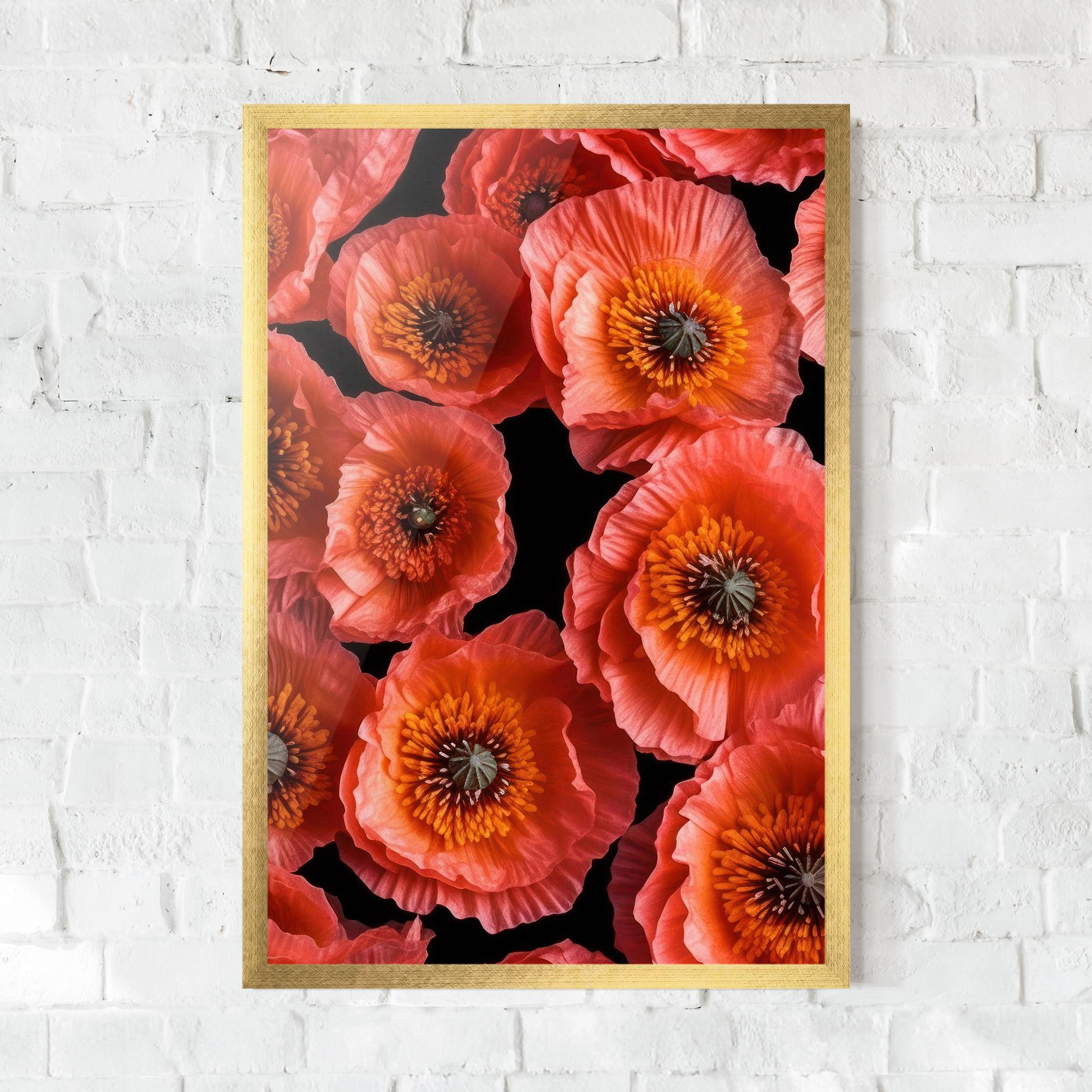 Poster Înrămat Light Red Poppies mockup 0