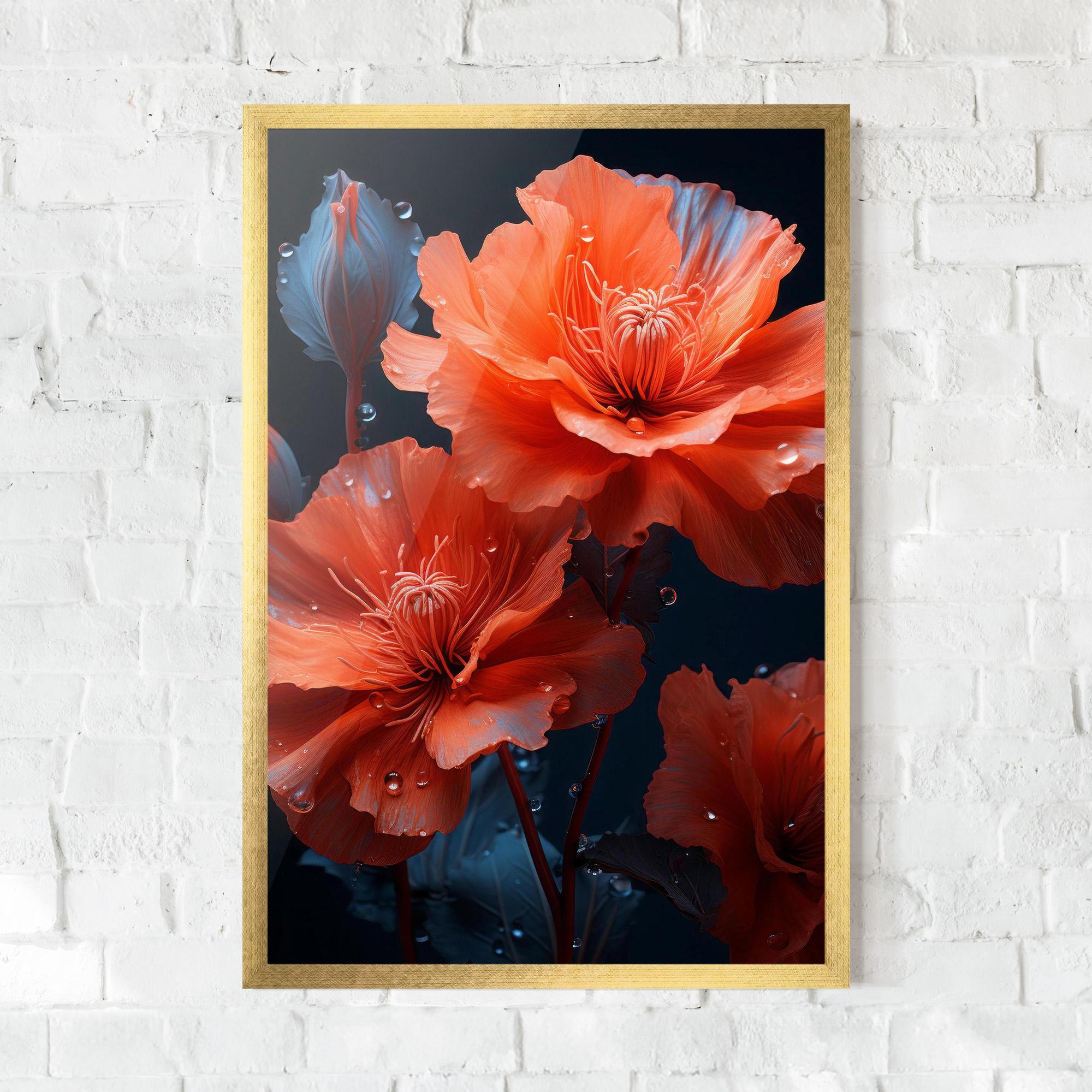 Poster Înrămat Orange Poppy mockup 0