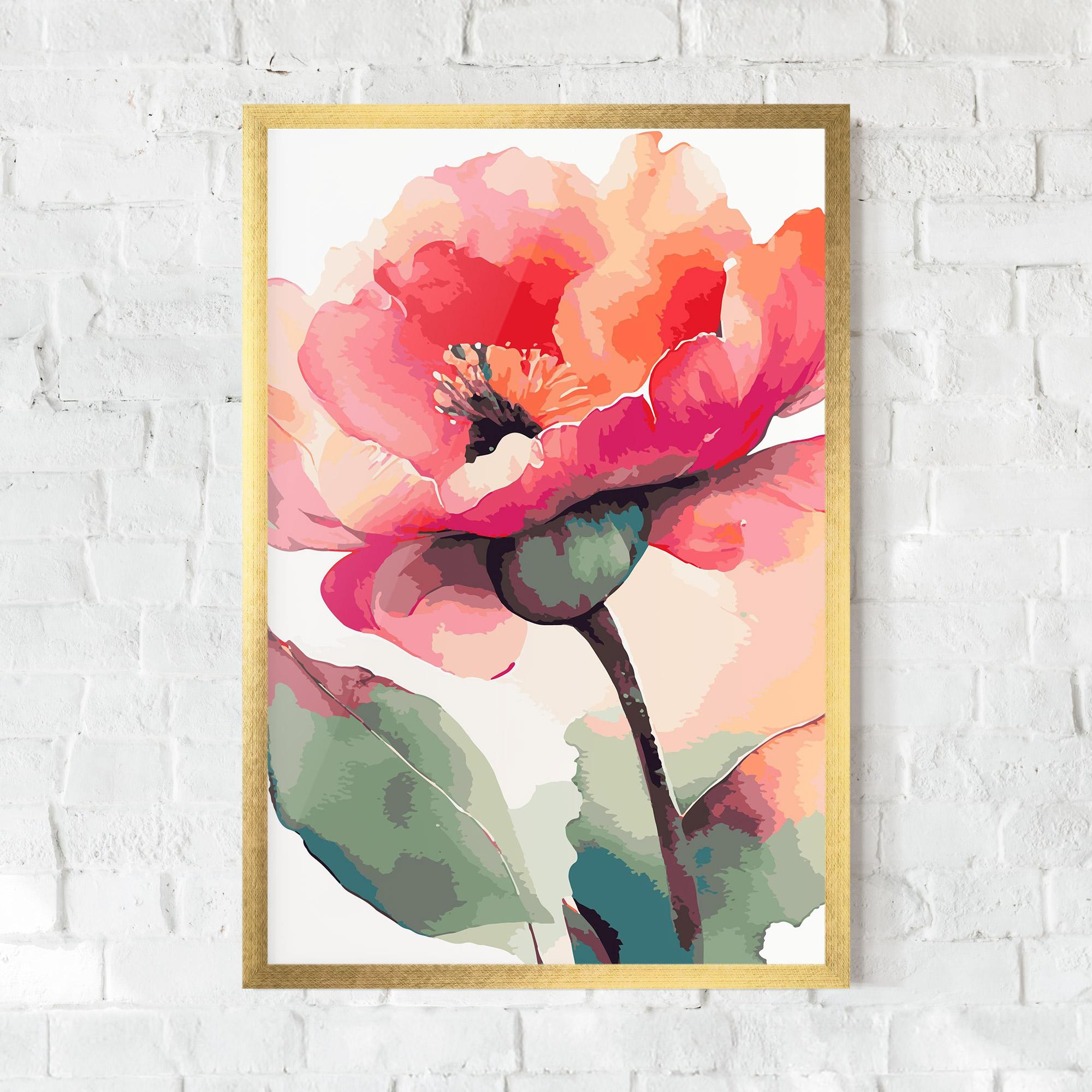 Poster Înrămat Pastel Poppy mockup 0