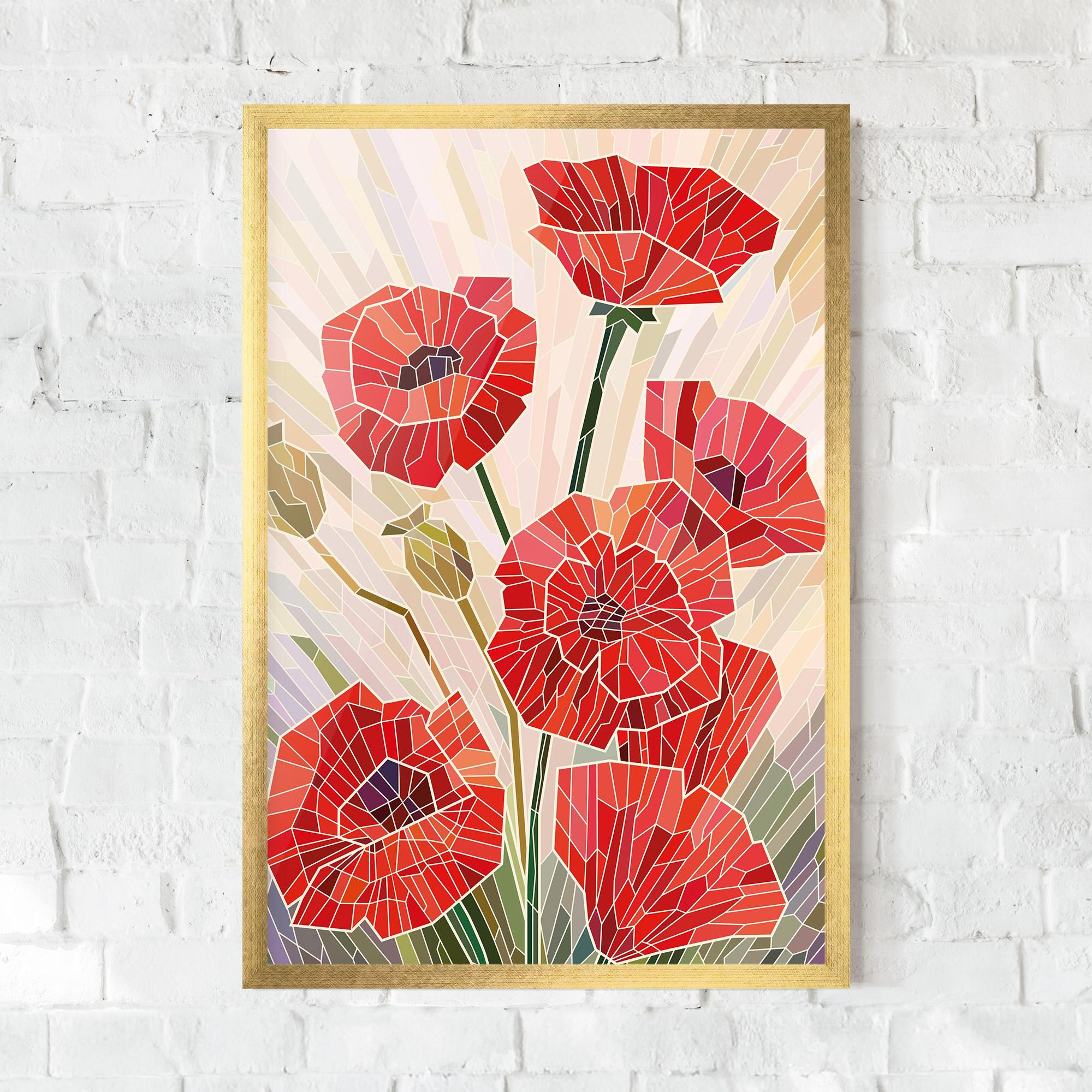 Poster Înrămat Poppy Glass mockup 0