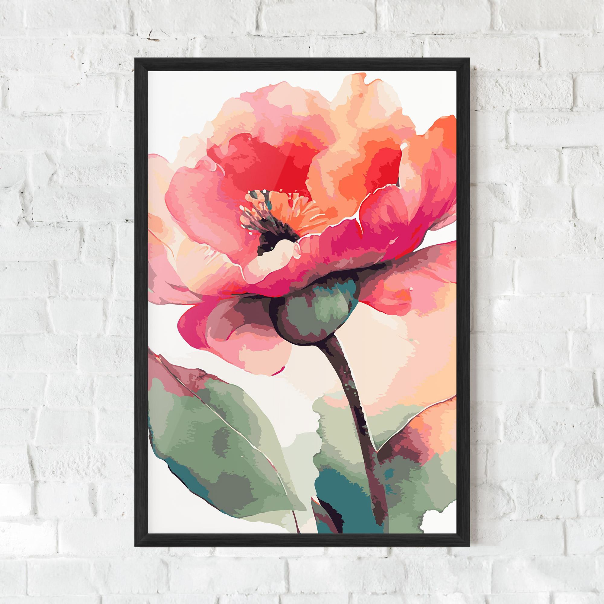Poster Înrămat Pastel Poppy mockup 0