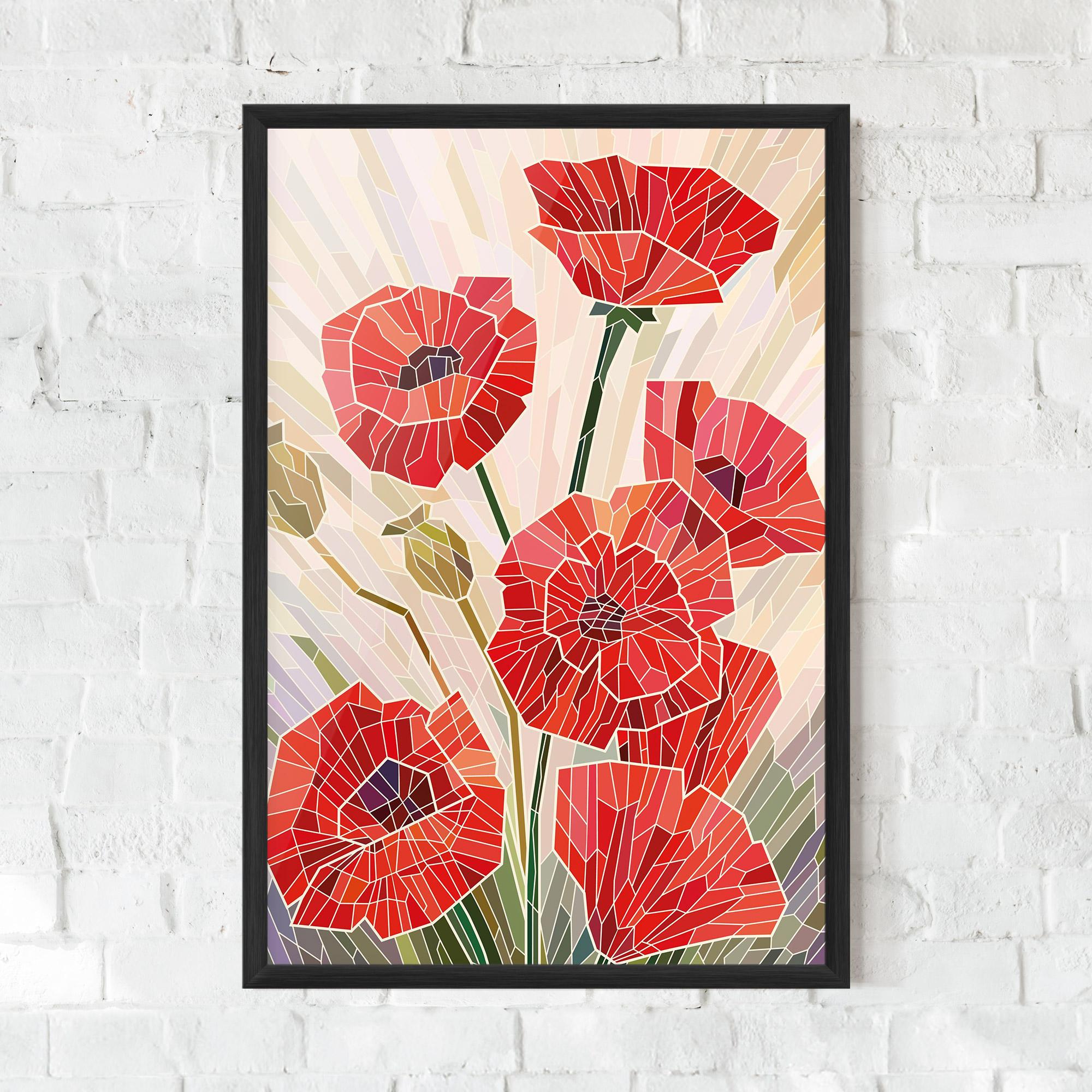 Poster Înrămat Poppy Glass mockup 0