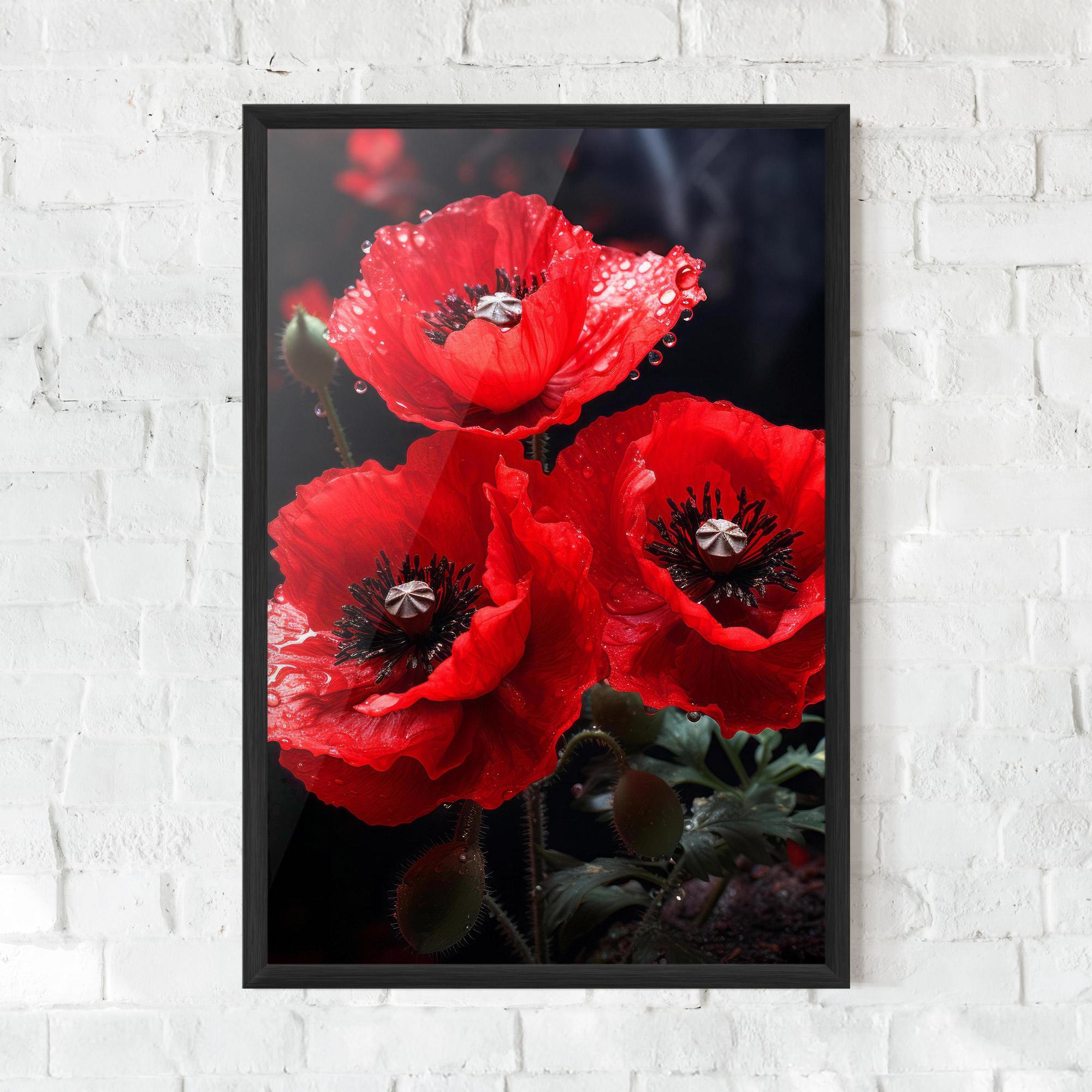 Poster Înrămat Red Poppy mockup 0