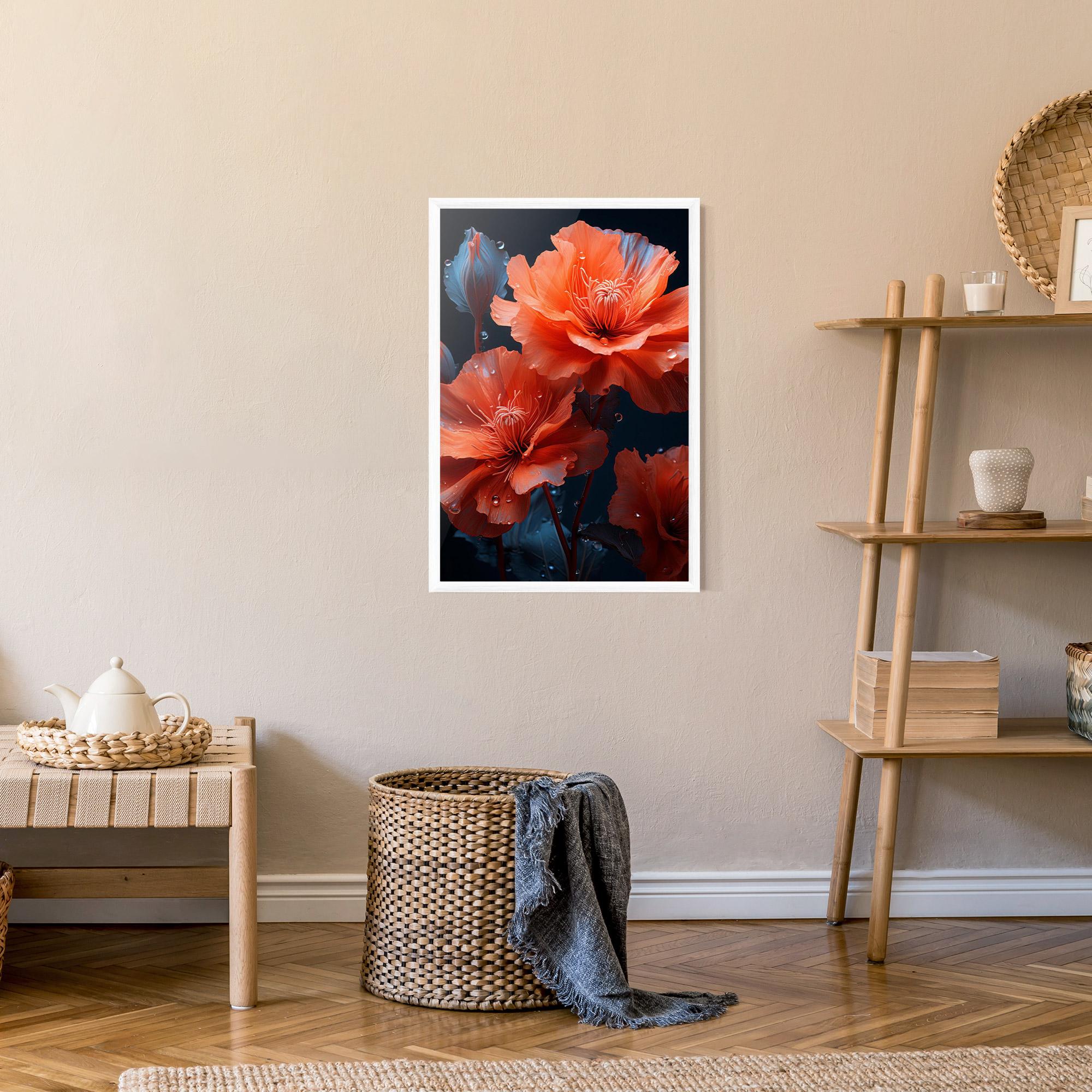 Poster Înrămat Orange Poppy mockup 9