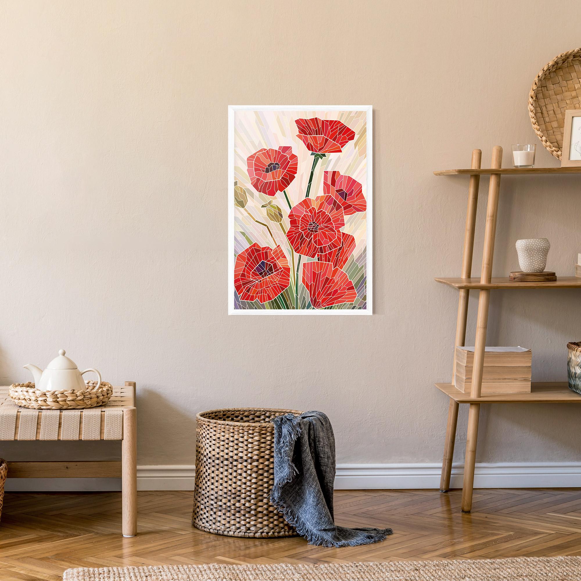 Poster Înrămat Poppy Glass mockup 9
