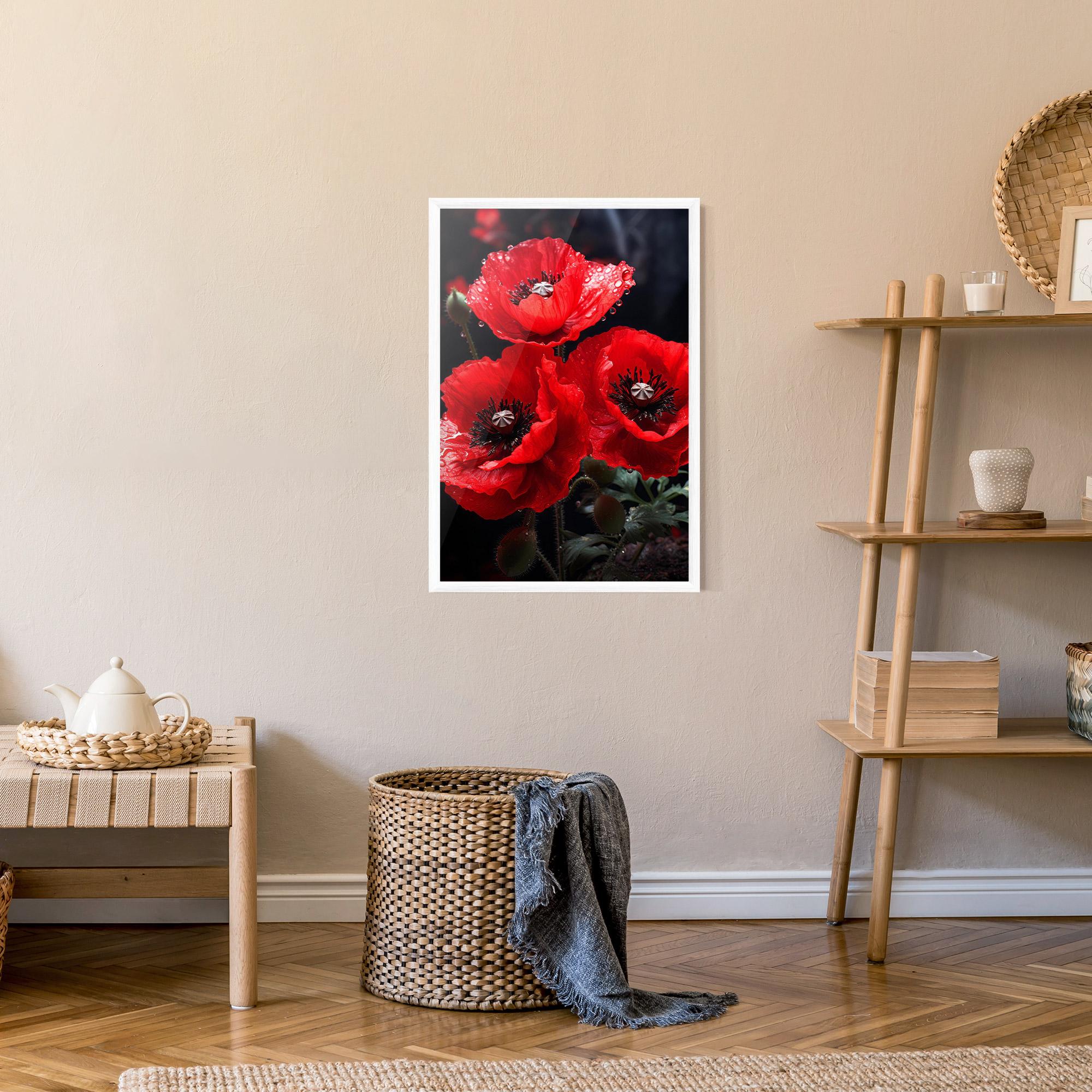 Poster Înrămat Red Poppy mockup 9