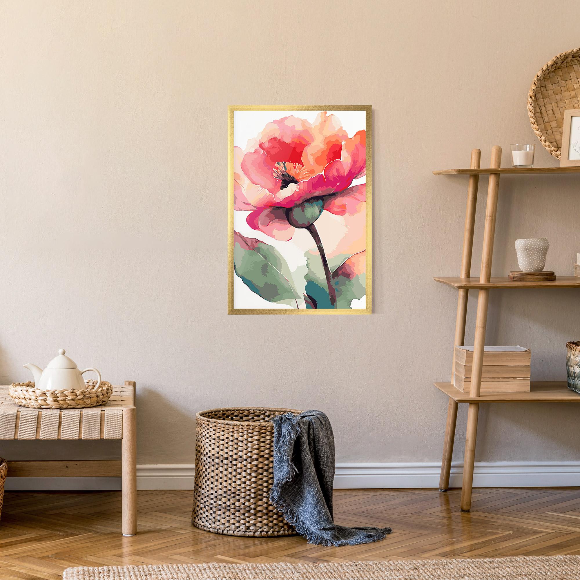 Poster Înrămat Pastel Poppy mockup 9