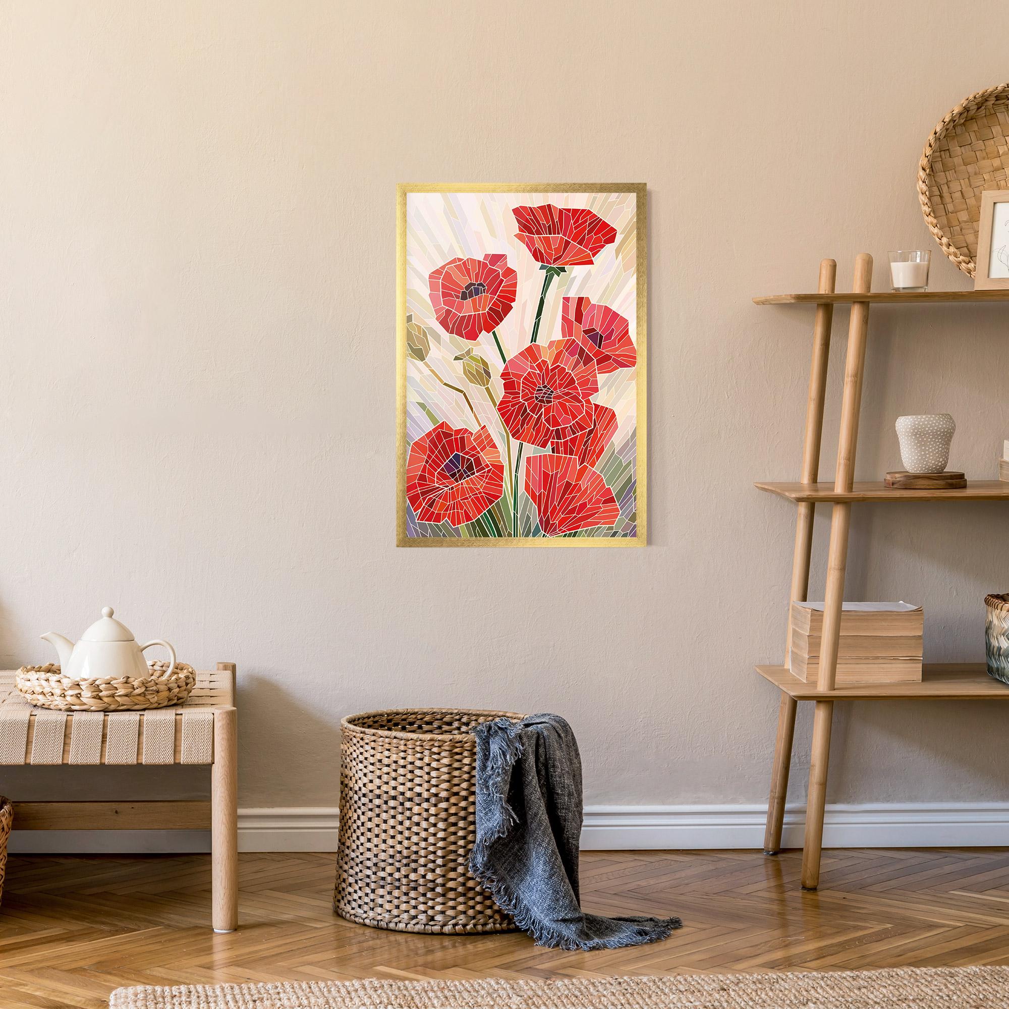 Poster Înrămat Poppy Glass mockup 9