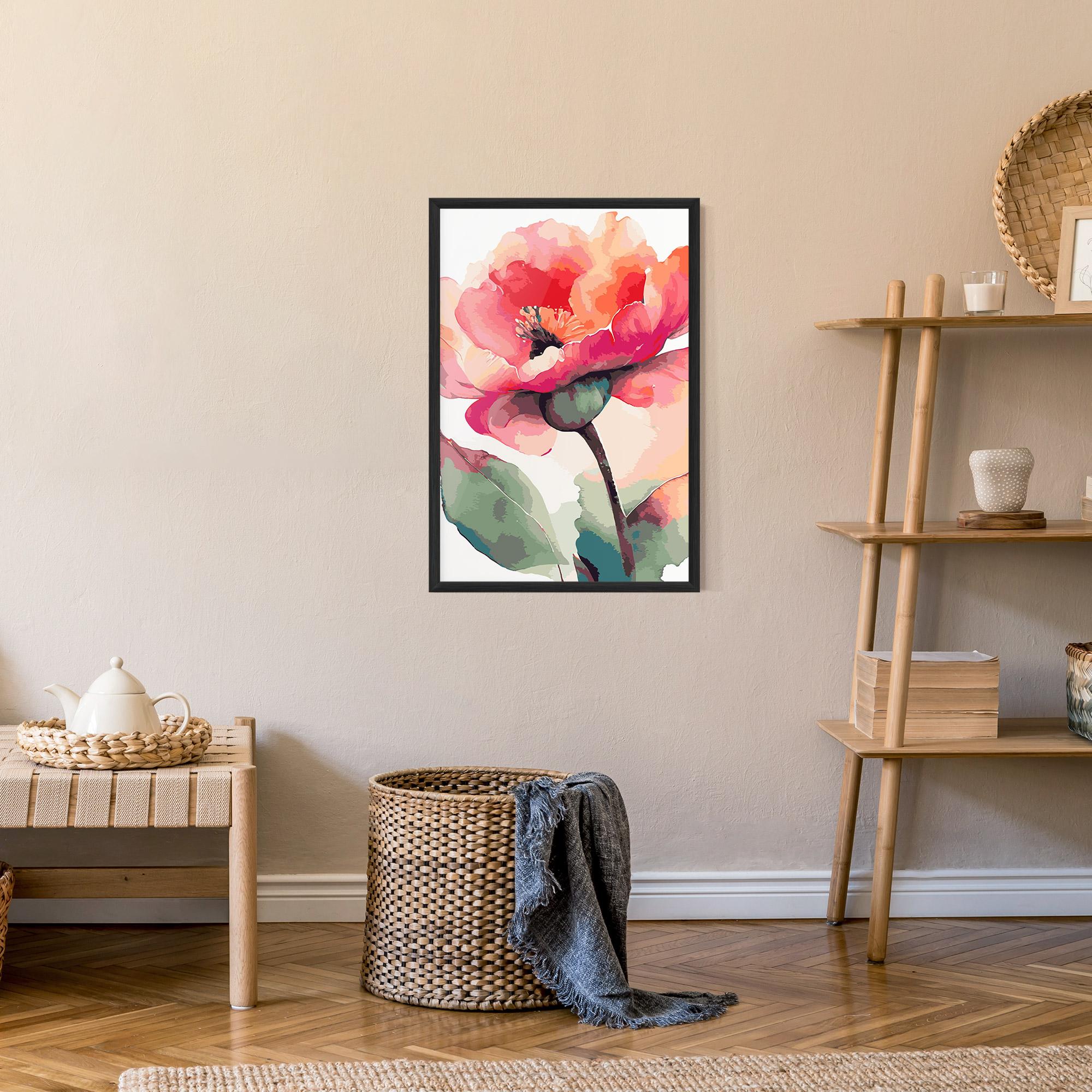 Poster Înrămat Pastel Poppy mockup 9