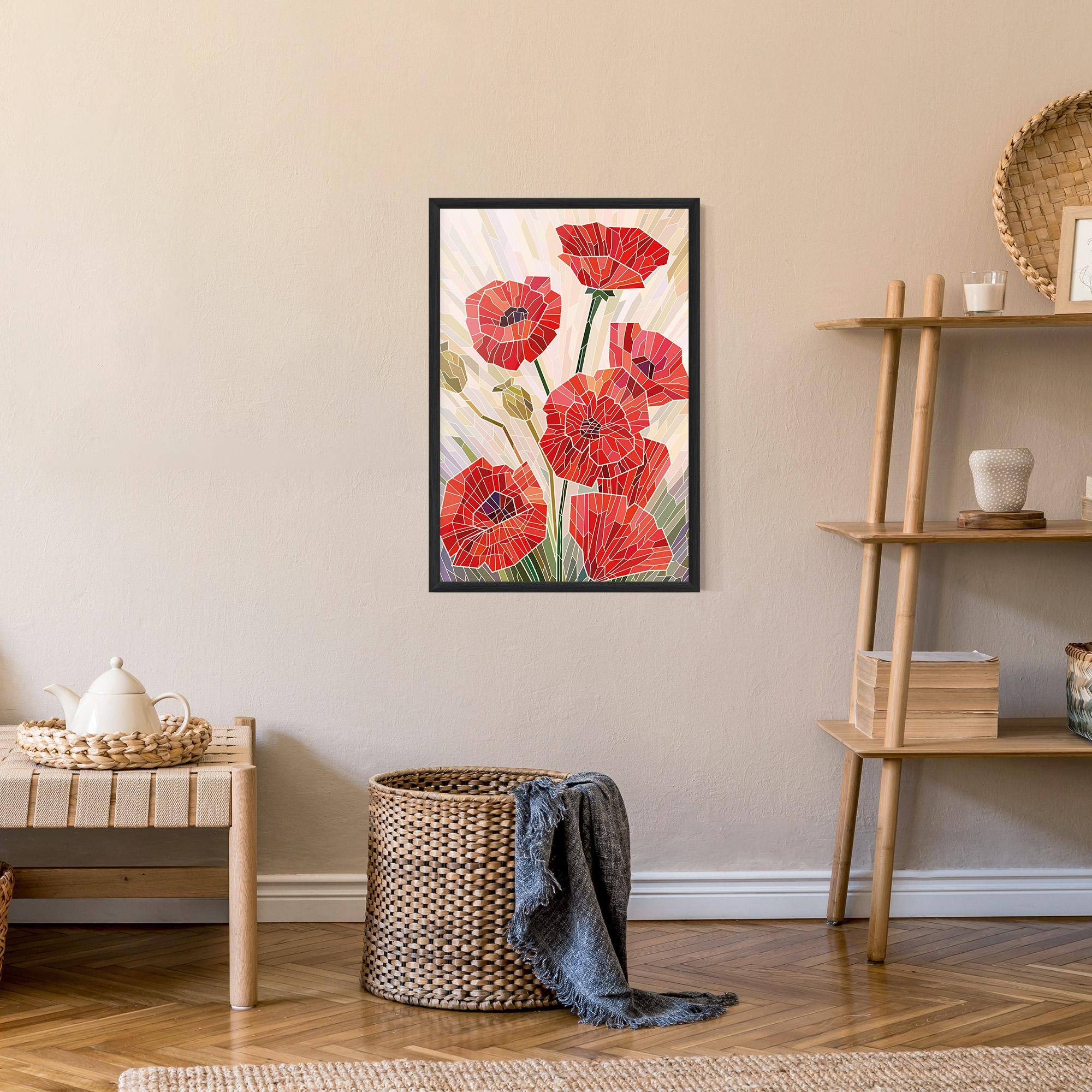 Poster Înrămat Poppy Glass mockup 9