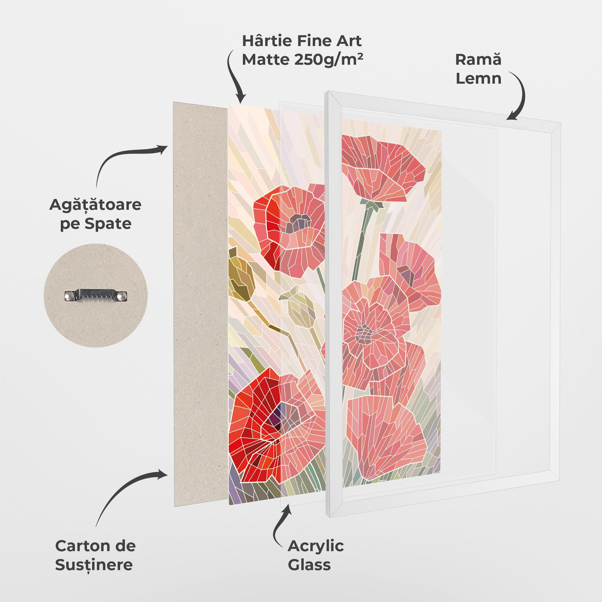 Poster Înrămat Poppy Glass mockup 1