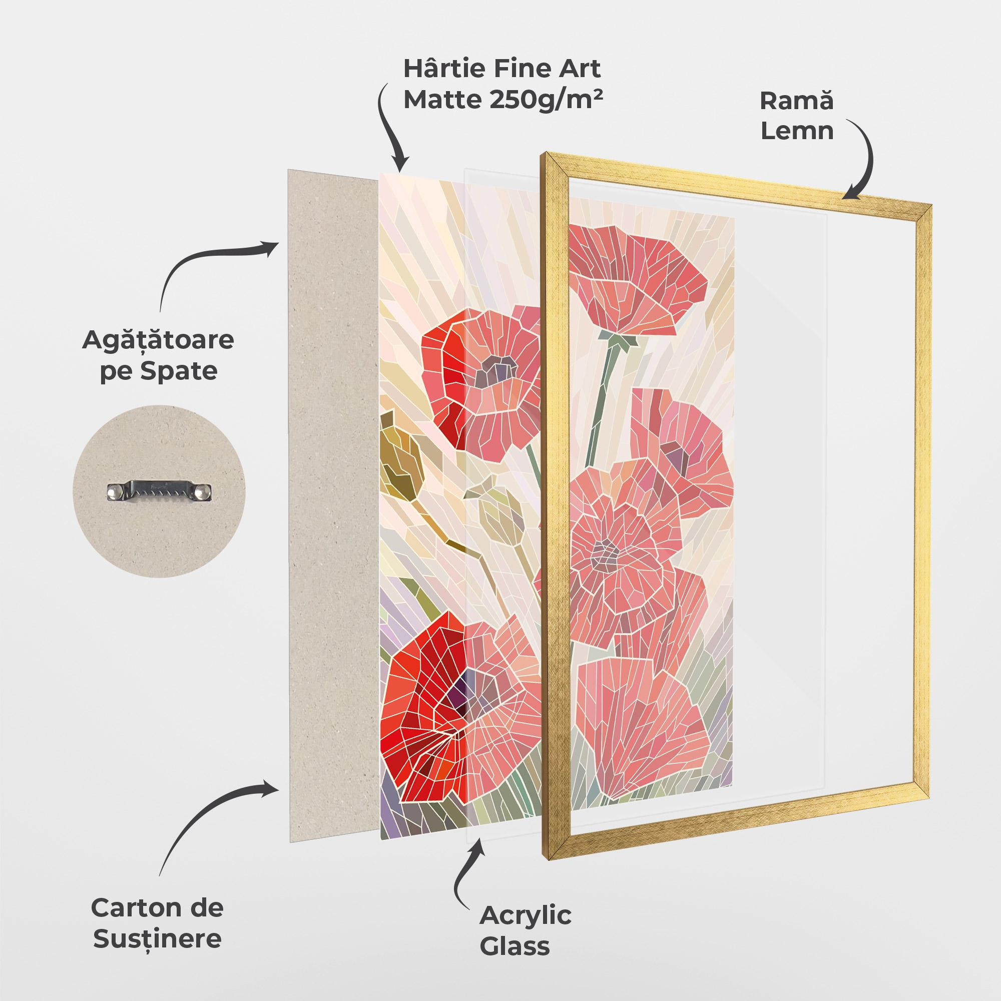 Poster Înrămat Poppy Glass mockup 1