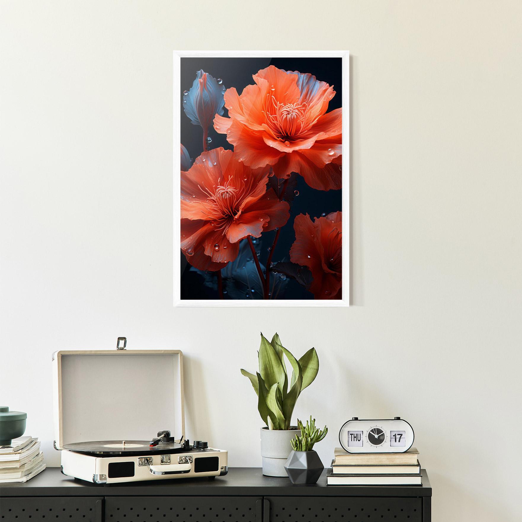 Poster Înrămat Orange Poppy mockup 2