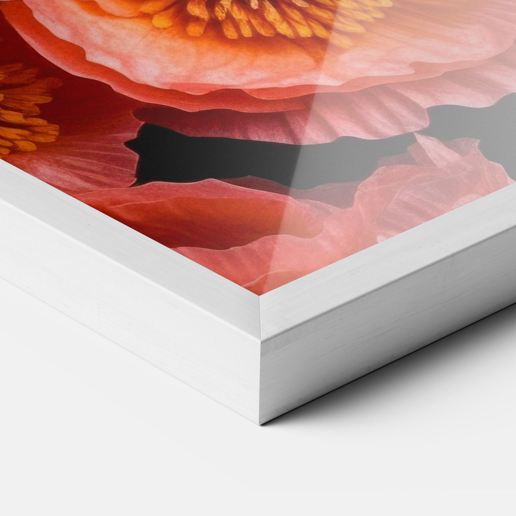 Poster Înrămat Light Red Poppies mockup 3