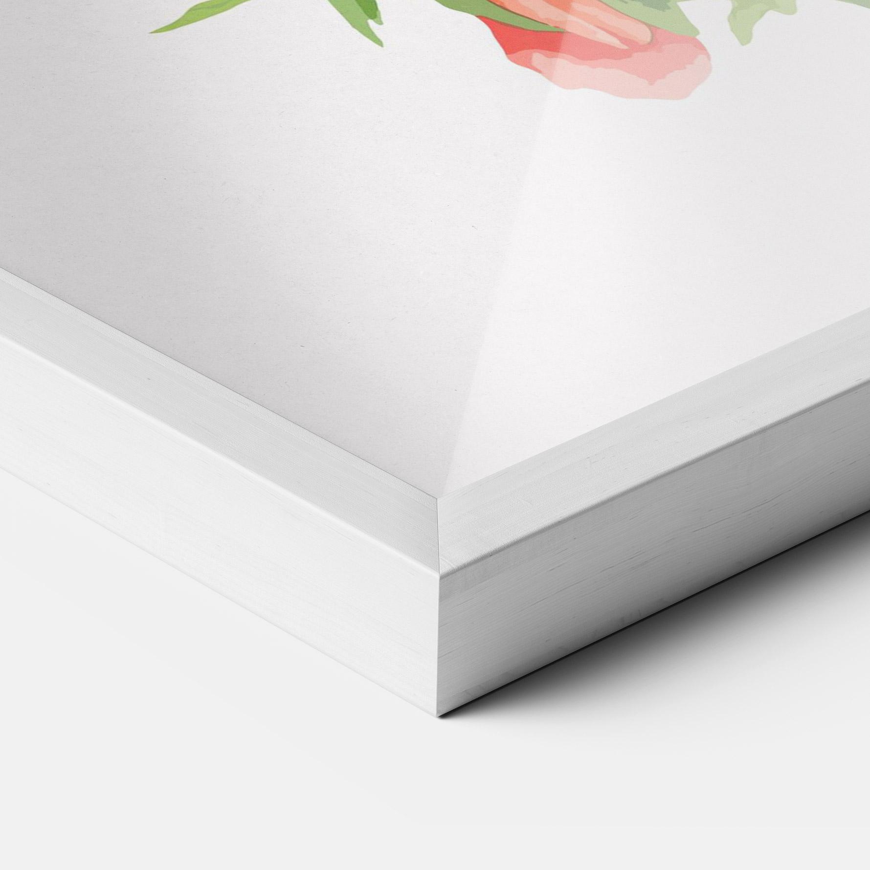 Poster Înrămat Red Pastel Poppy mockup 3