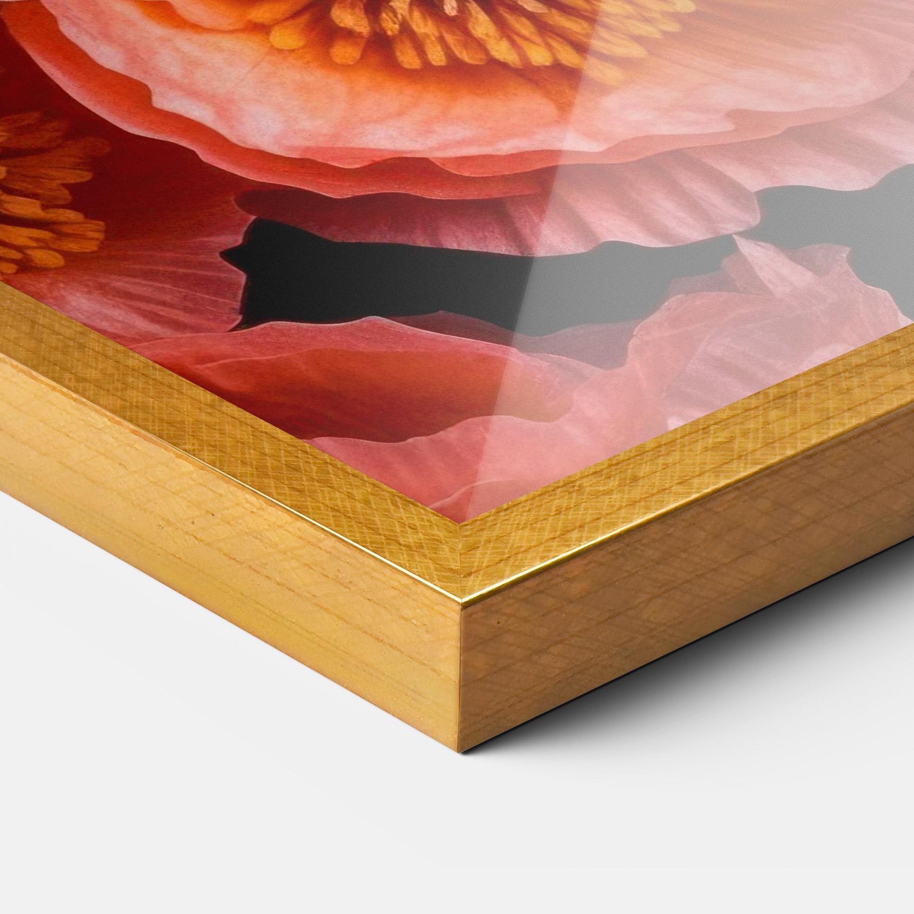 Poster Înrămat Light Red Poppies mockup 3