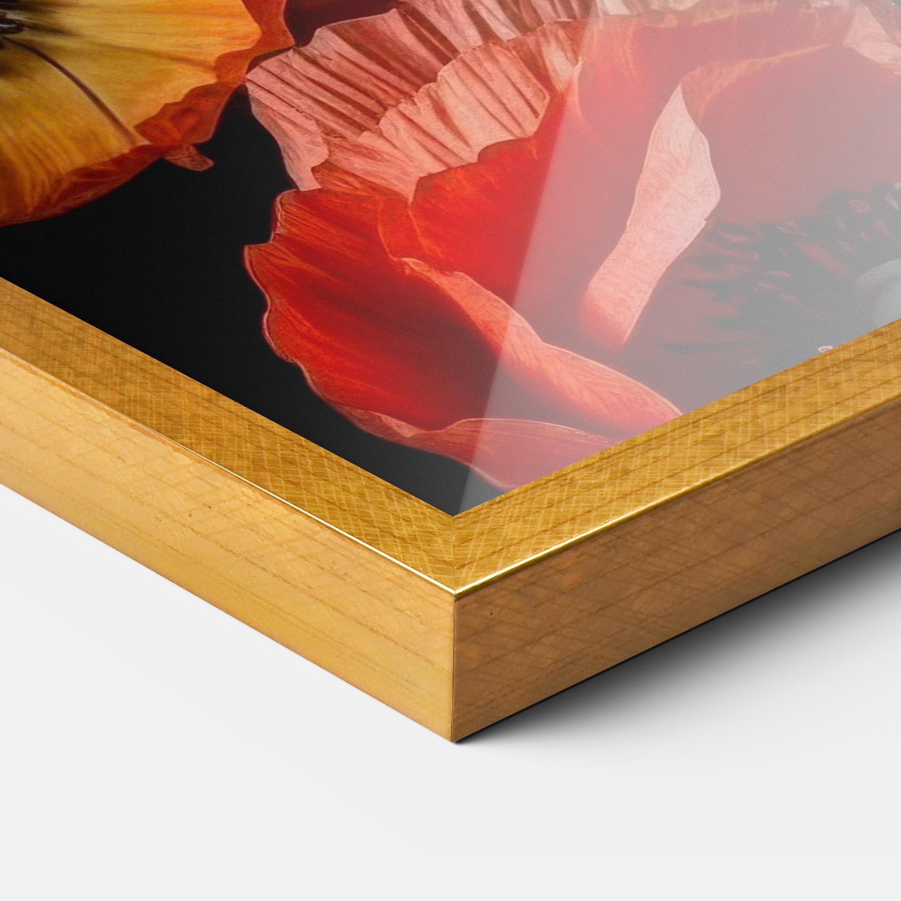 Poster Înrămat Red Orange Poppy mockup 3