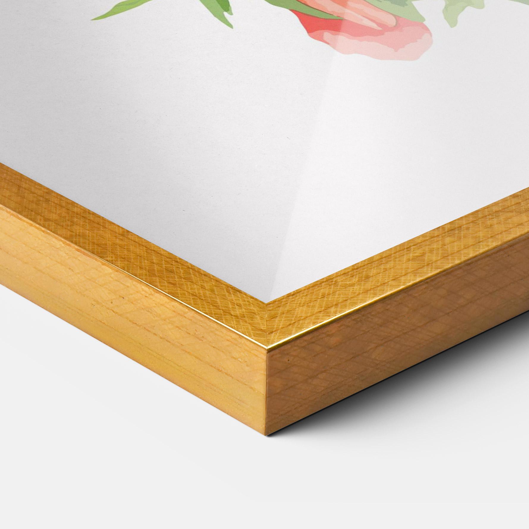 Poster Înrămat Red Pastel Poppy mockup 3