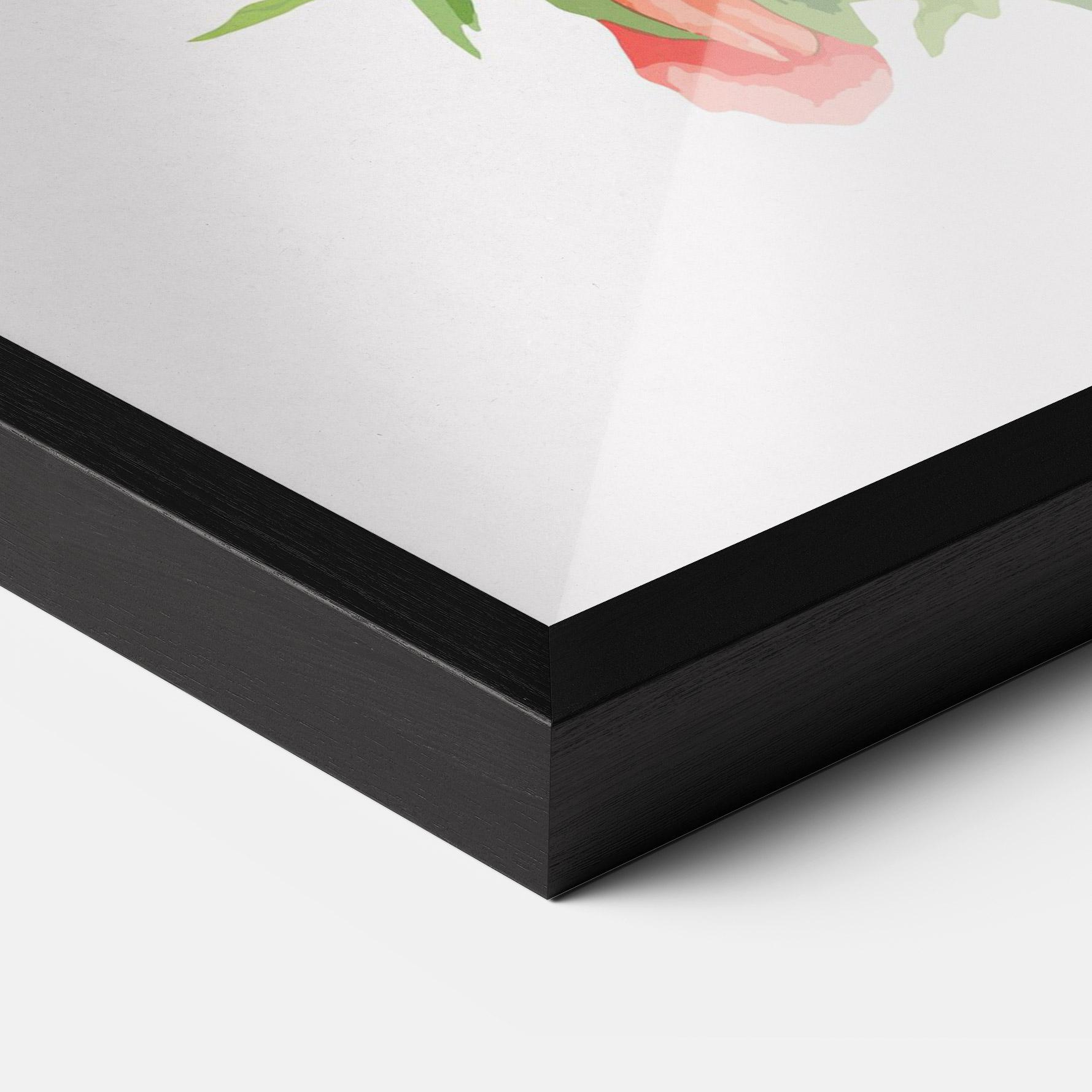 Poster Înrămat Red Pastel Poppy mockup 3