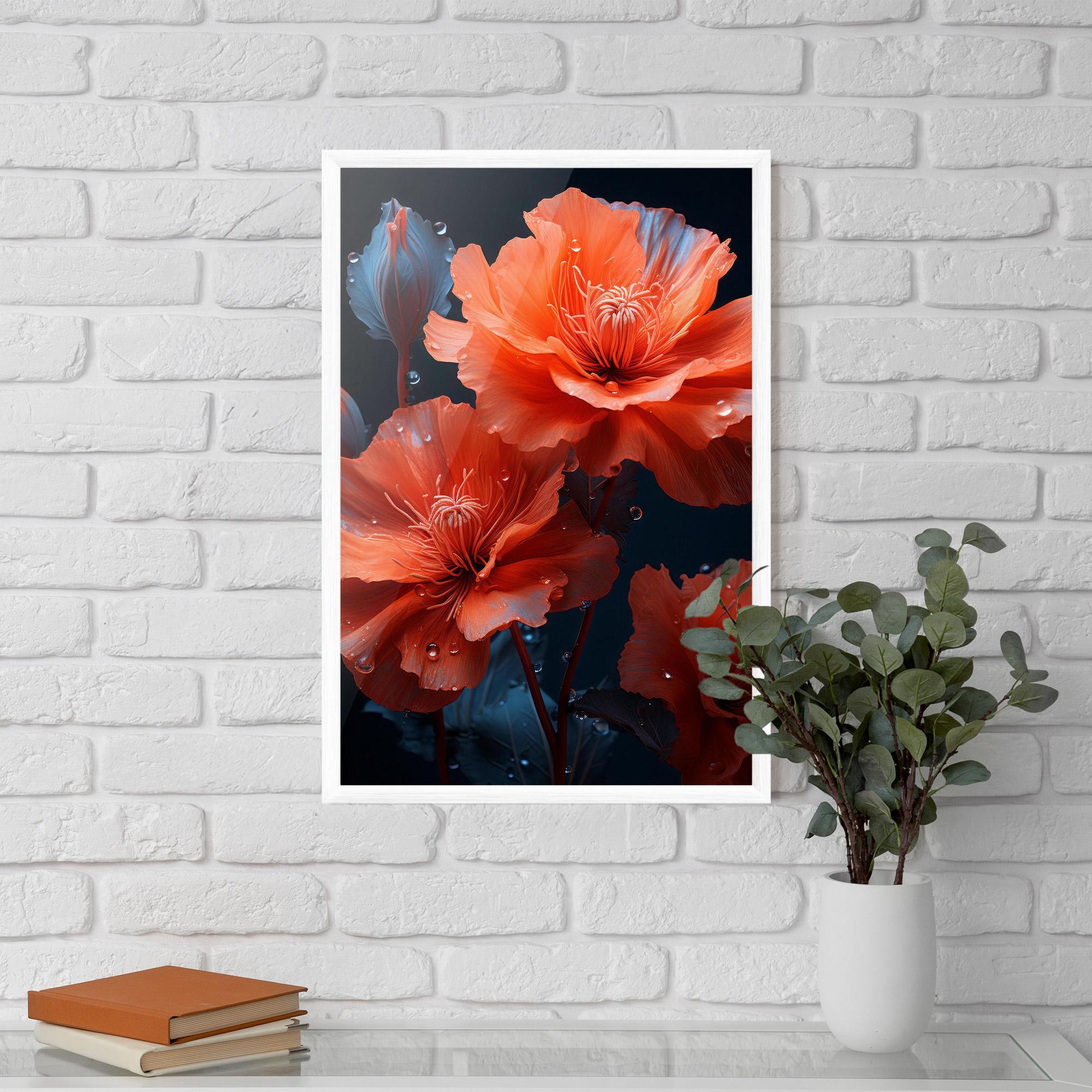 Poster Înrămat Orange Poppy mockup 5