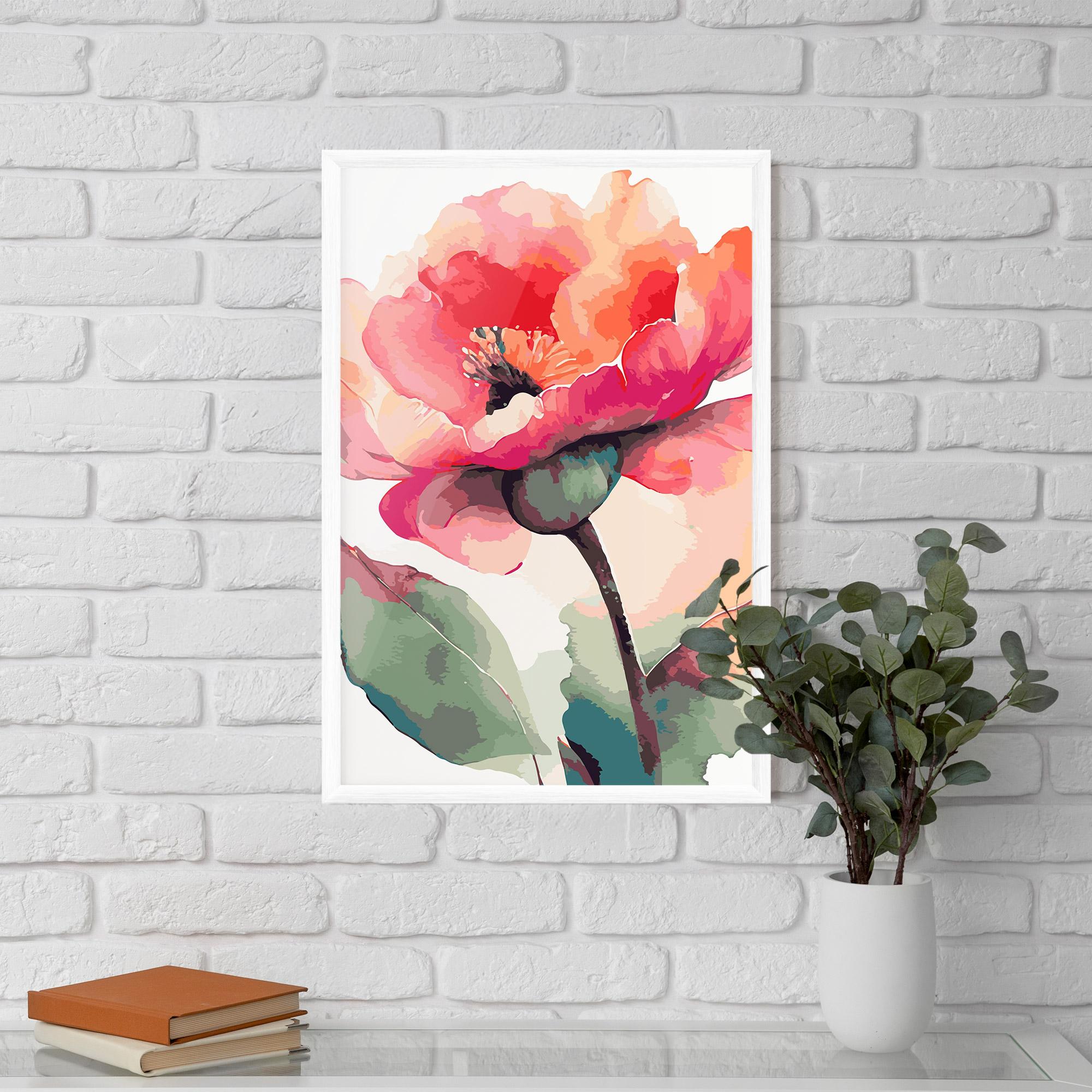 Poster Înrămat Pastel Poppy mockup 5
