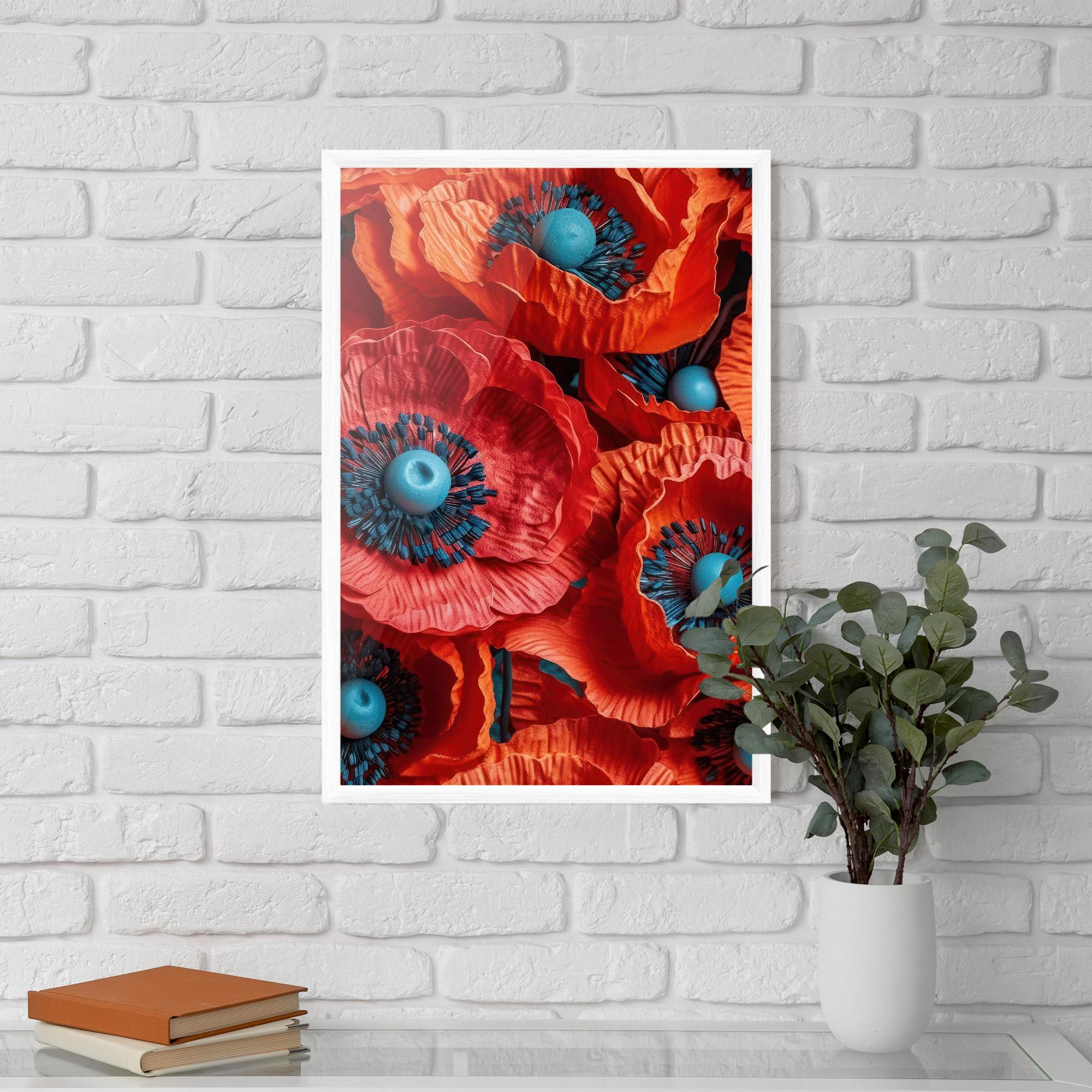 Poster Înrămat Poppy Close Up mockup 5