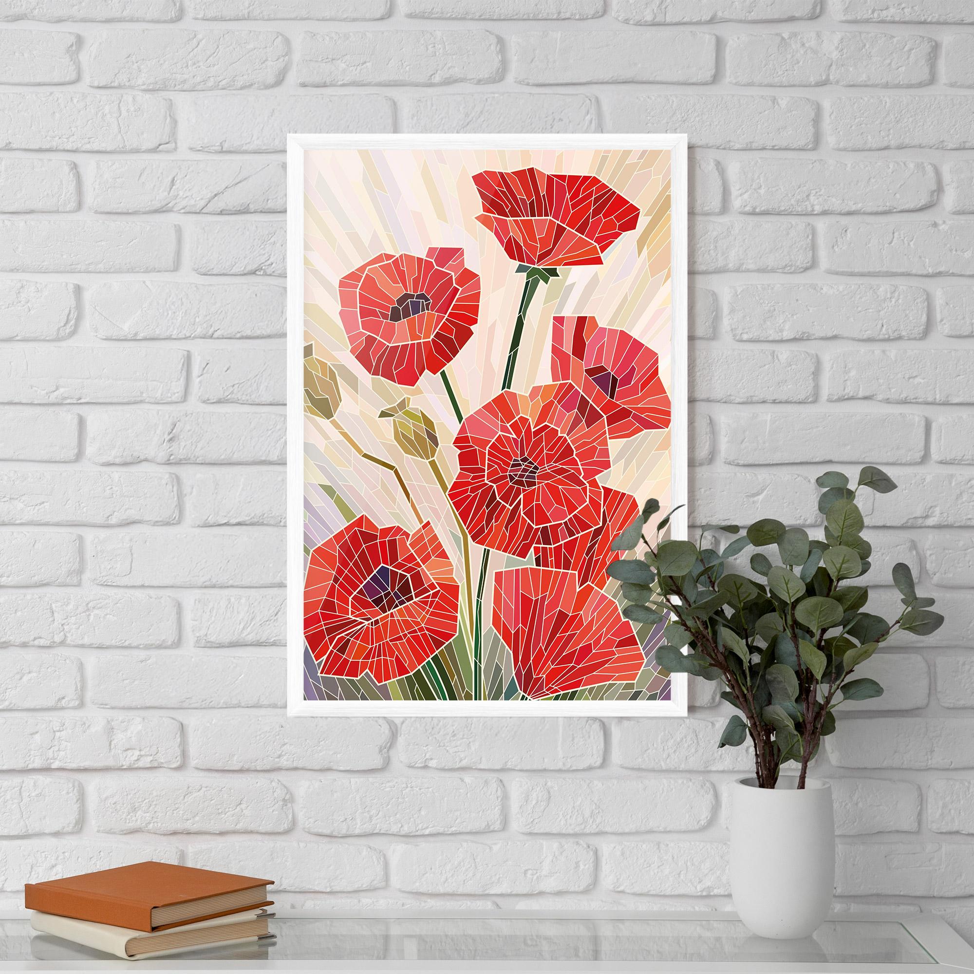 Poster Înrămat Poppy Glass mockup 5