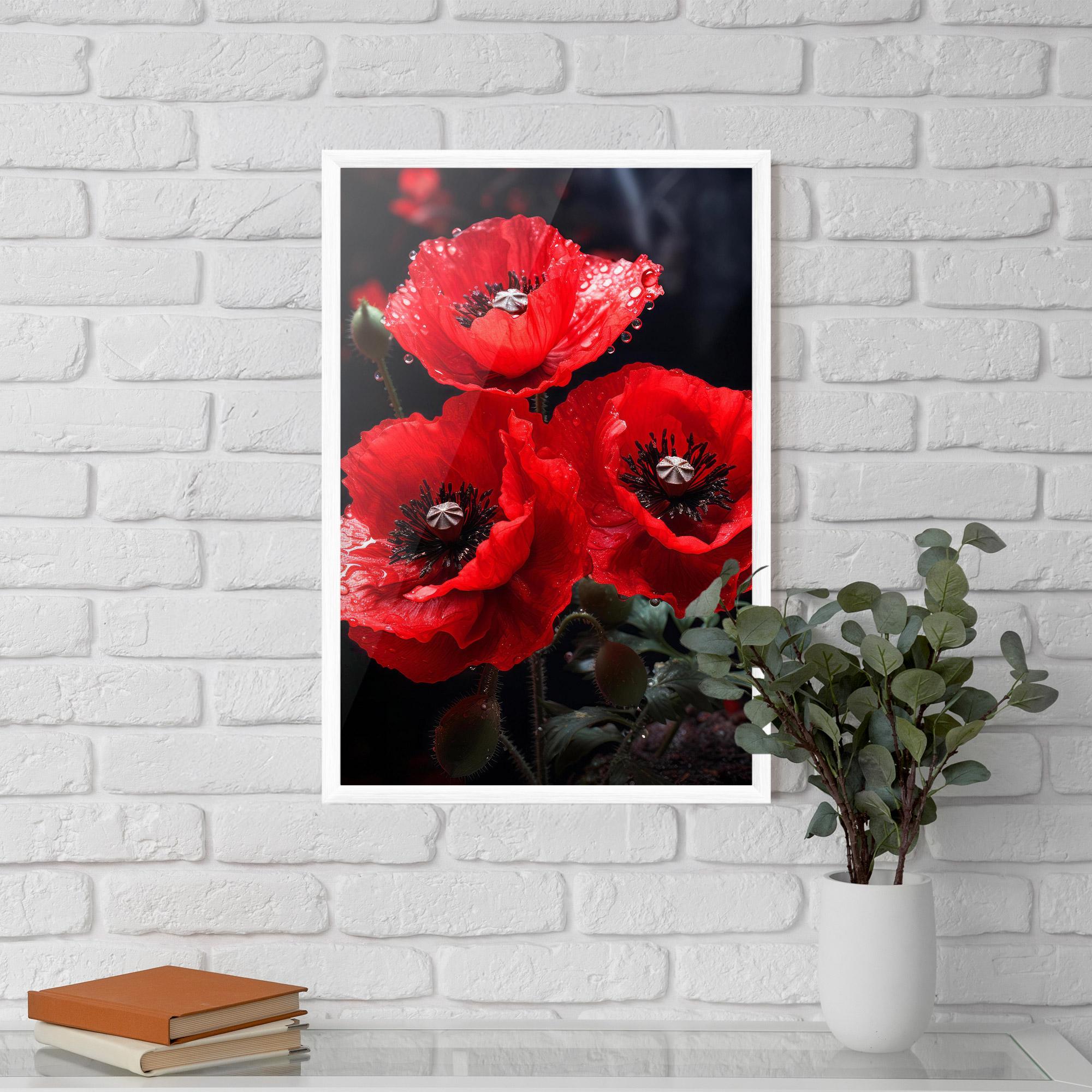 Poster Înrămat Red Poppy mockup 5