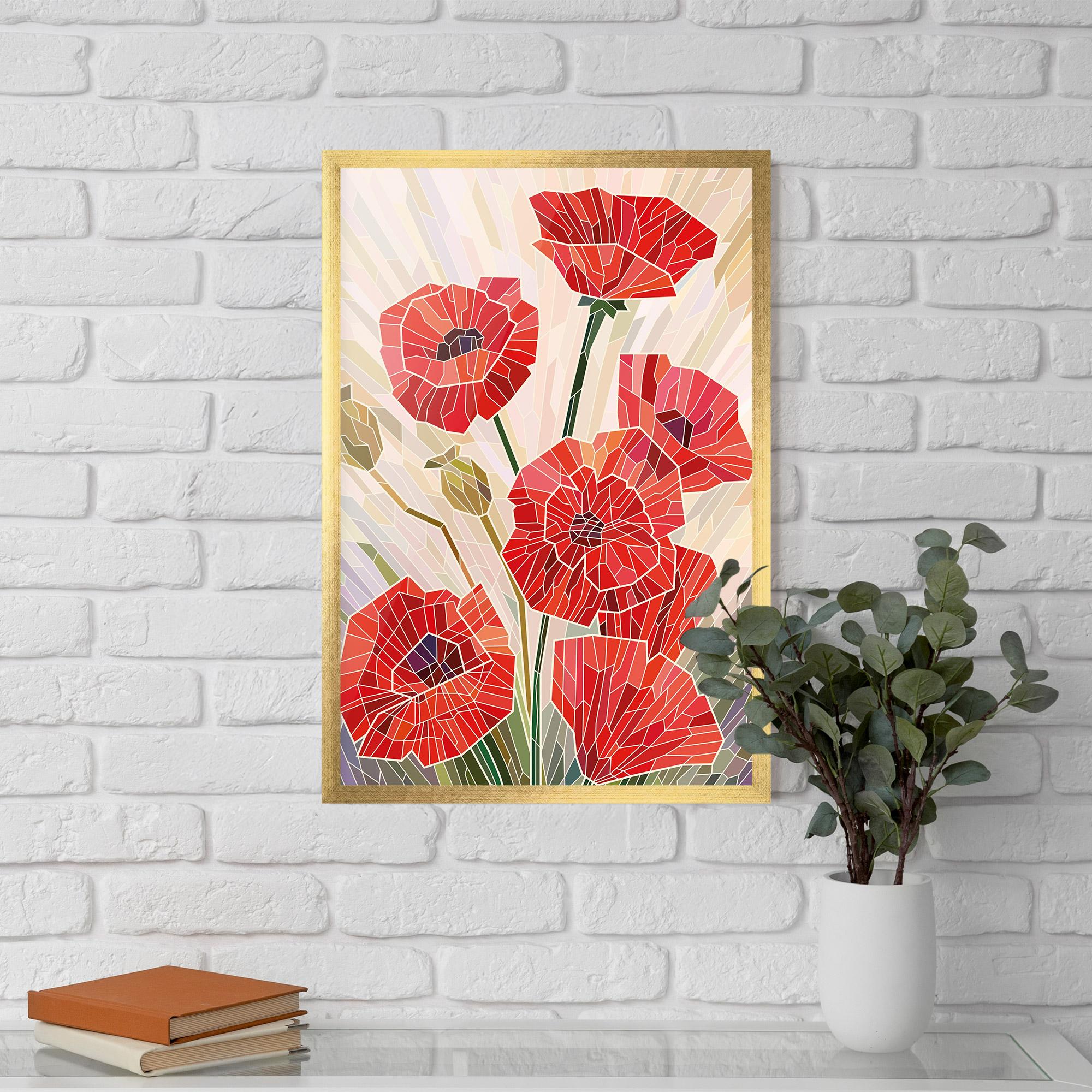 Poster Înrămat Poppy Glass mockup 5