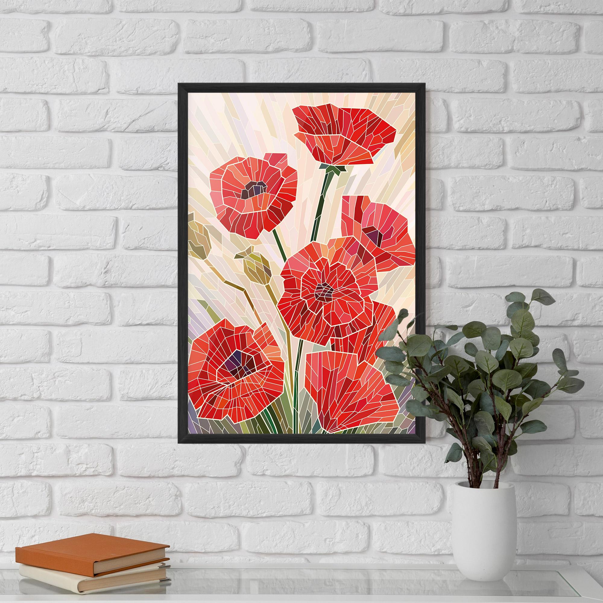 Poster Înrămat Poppy Glass mockup 5
