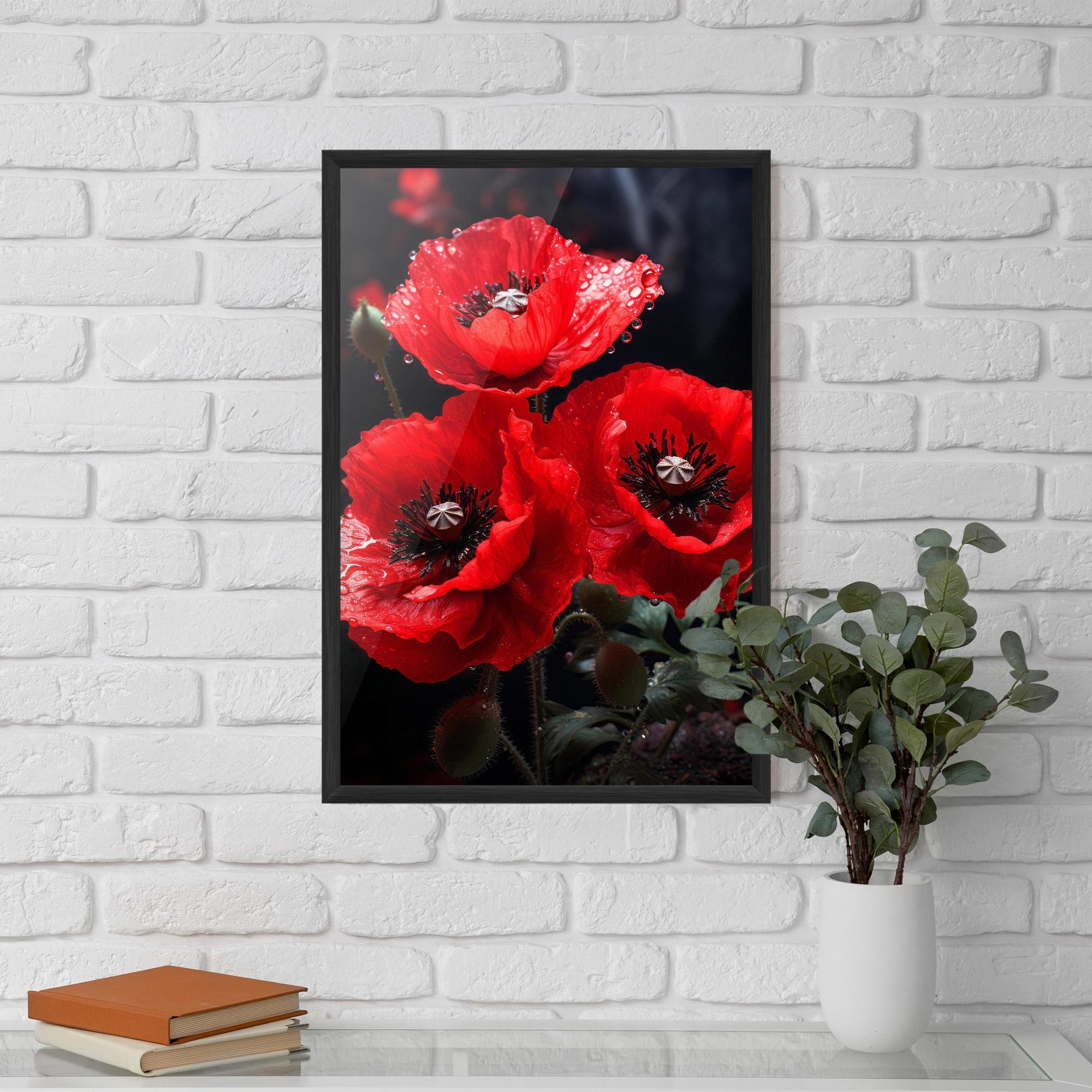 Poster Înrămat Red Poppy mockup 5