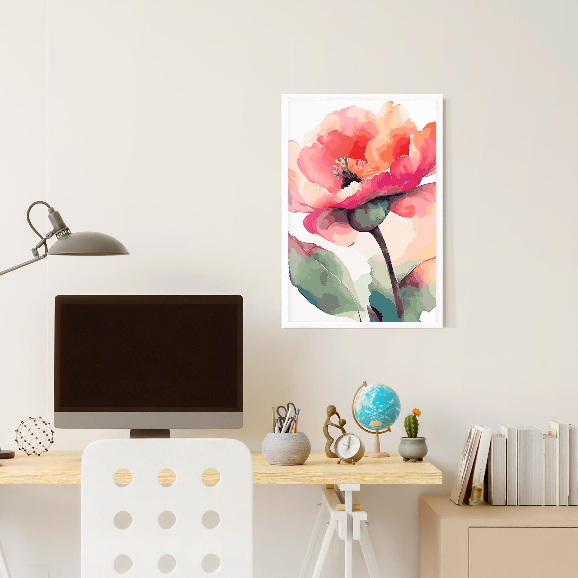 Poster Înrămat Pastel Poppy mockup 6